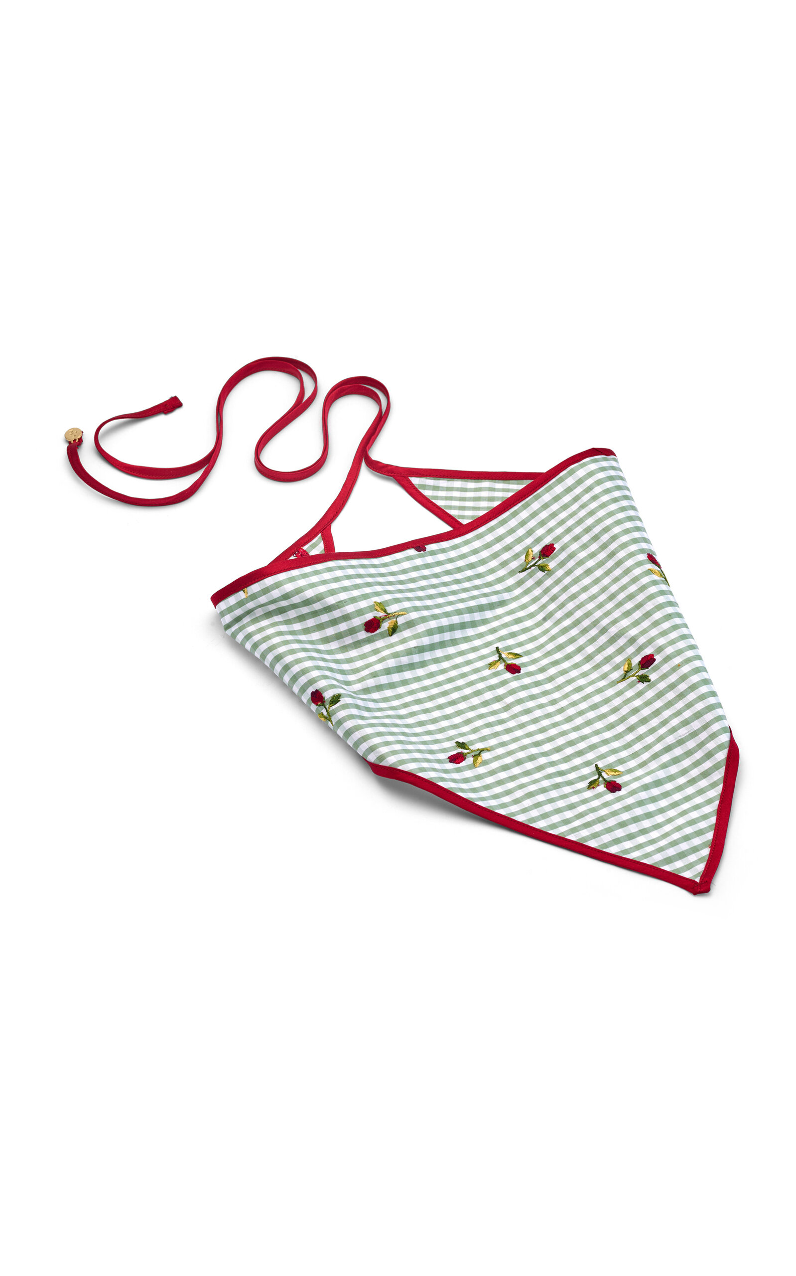 Lelet NY Tulip Gingham Silk-Organza Bandana - Blue - OS - Women's Accessories