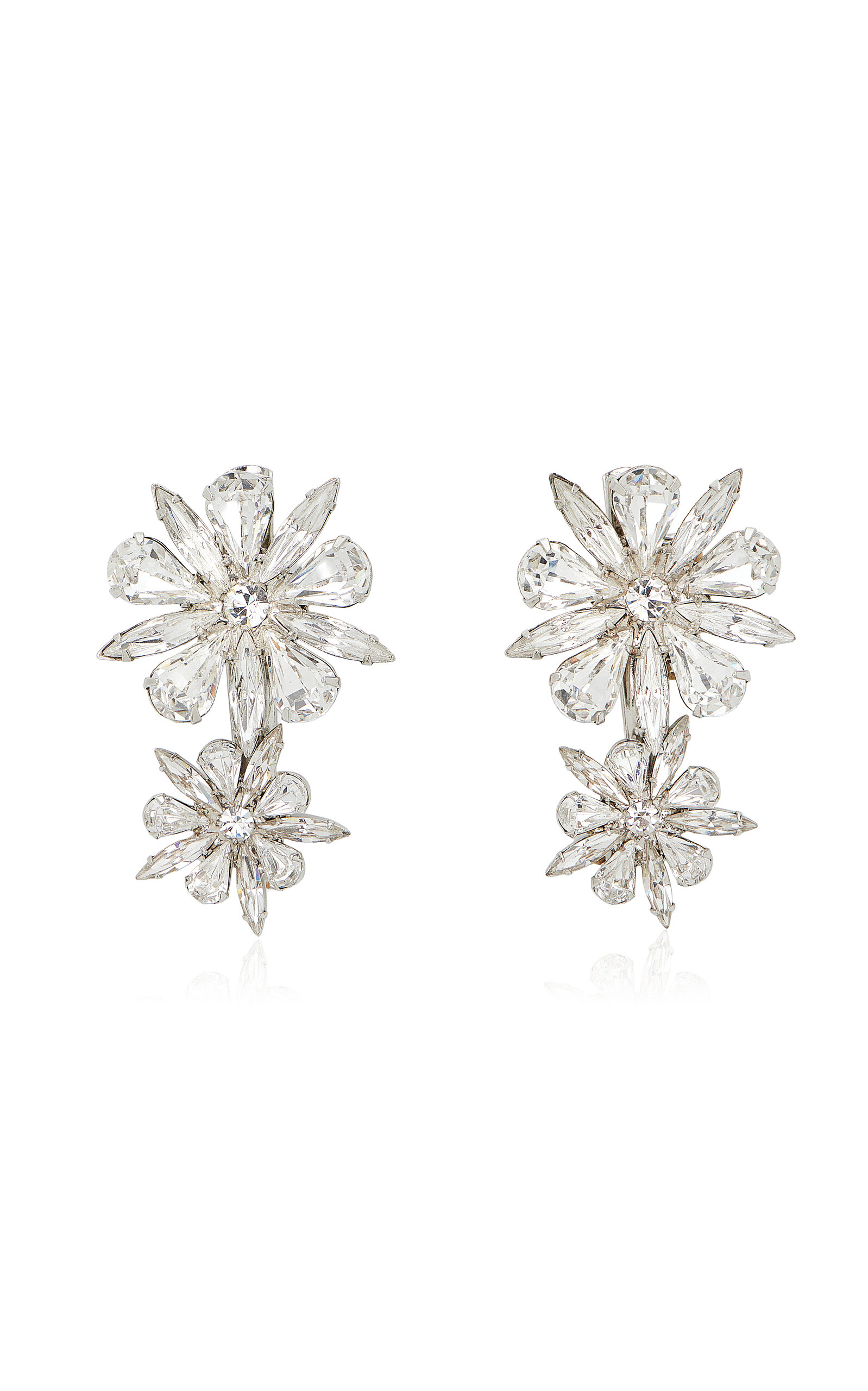 Lelet Ny Stella Crystal Hair Clip Set In White
