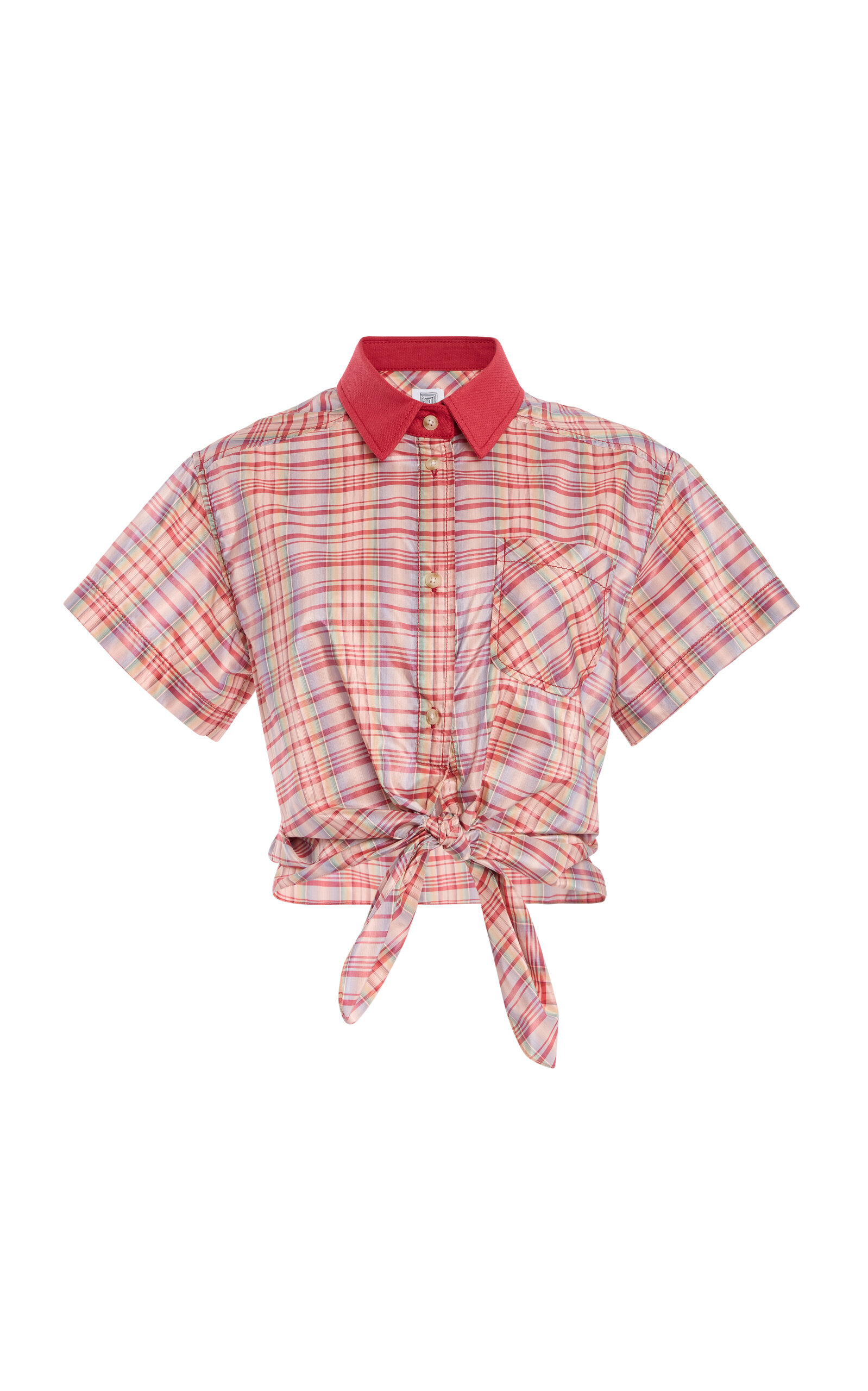 Rosie Assoulin Tie Me Up; Tie Me Button Down Silk-Blend Shirt