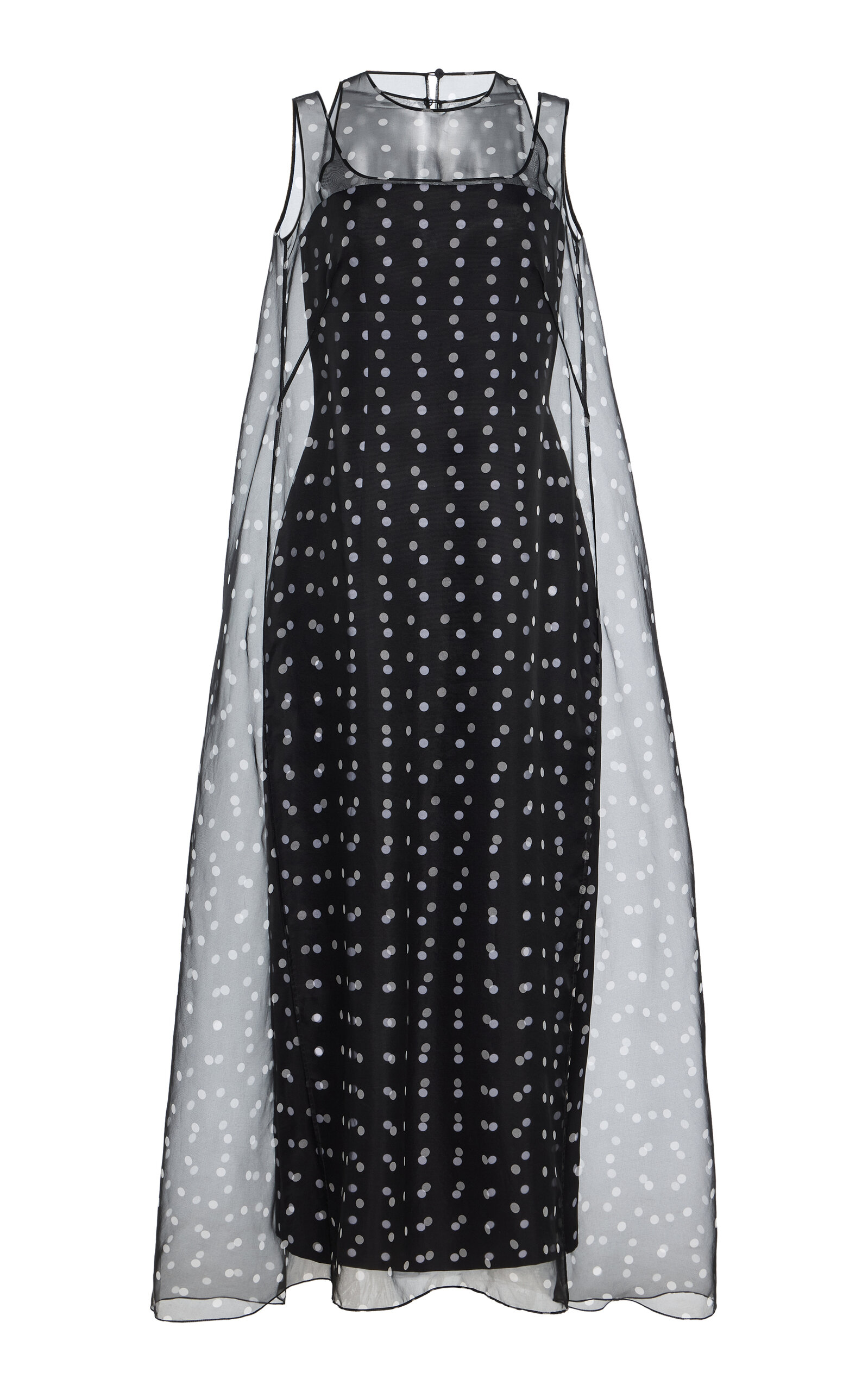 Emilia Wickstead Selina Polka-Dot Taffeta Midi Dress