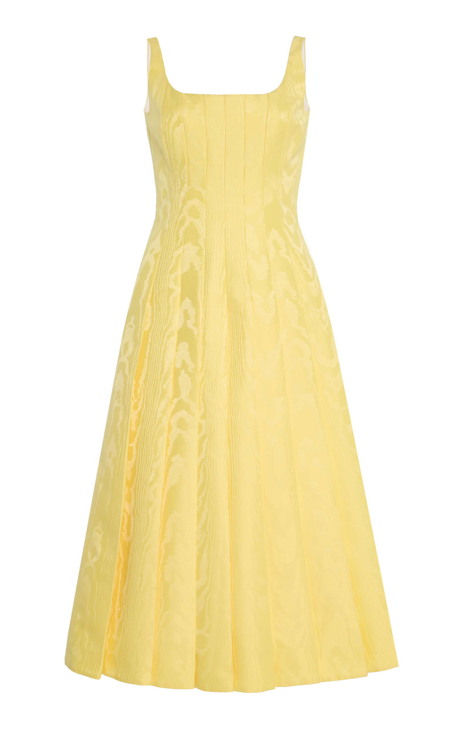 Emilia Wickstead Adele Moire Mikado Midi Dress