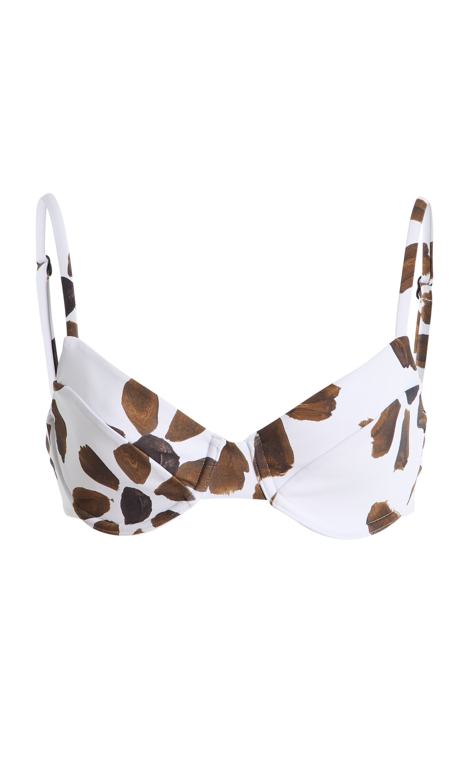 Zulu & Zephyr Balconette Bra Cup Bikini Top In White