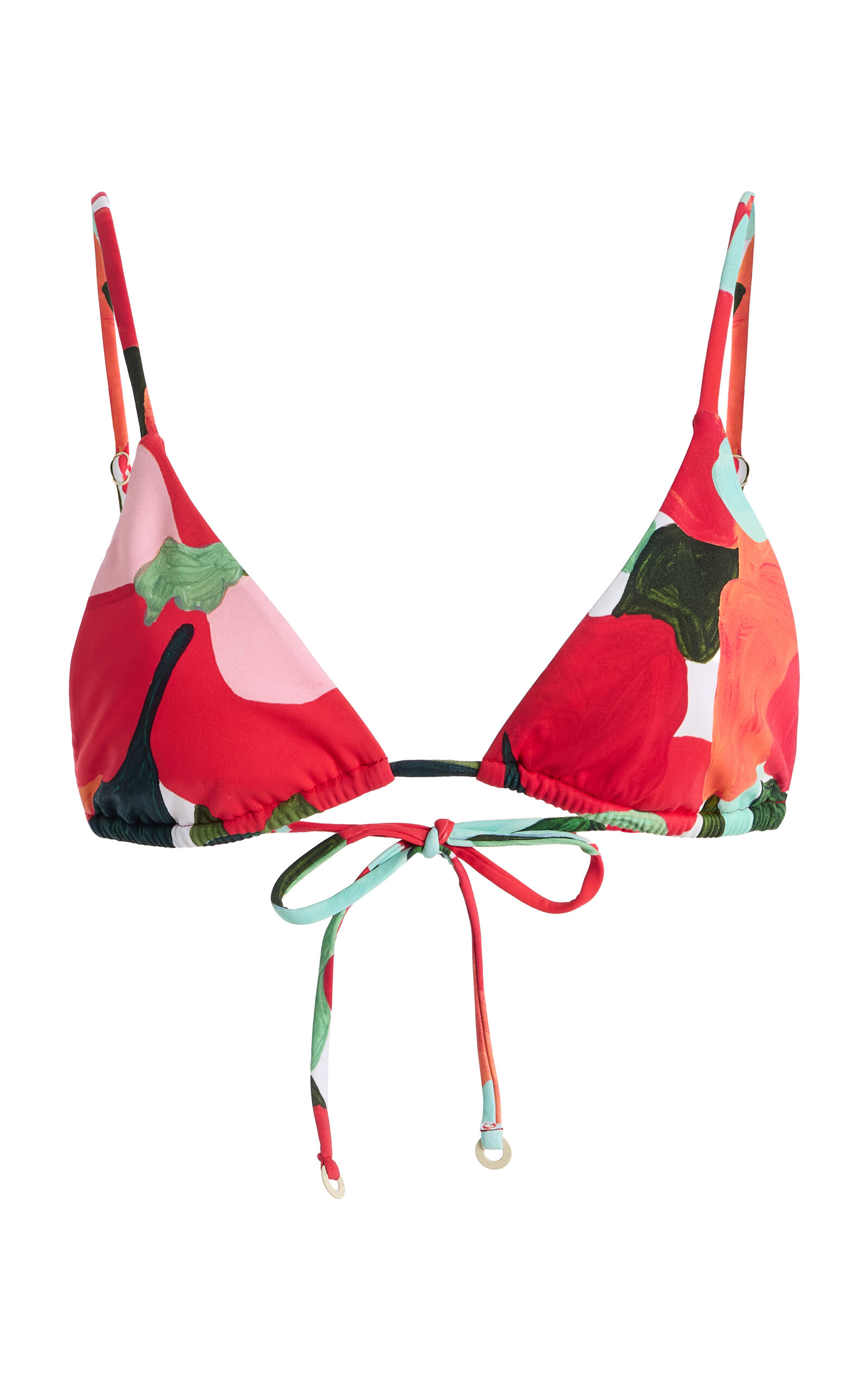 Zulu & Zephyr Floral Triangle Bikini Top