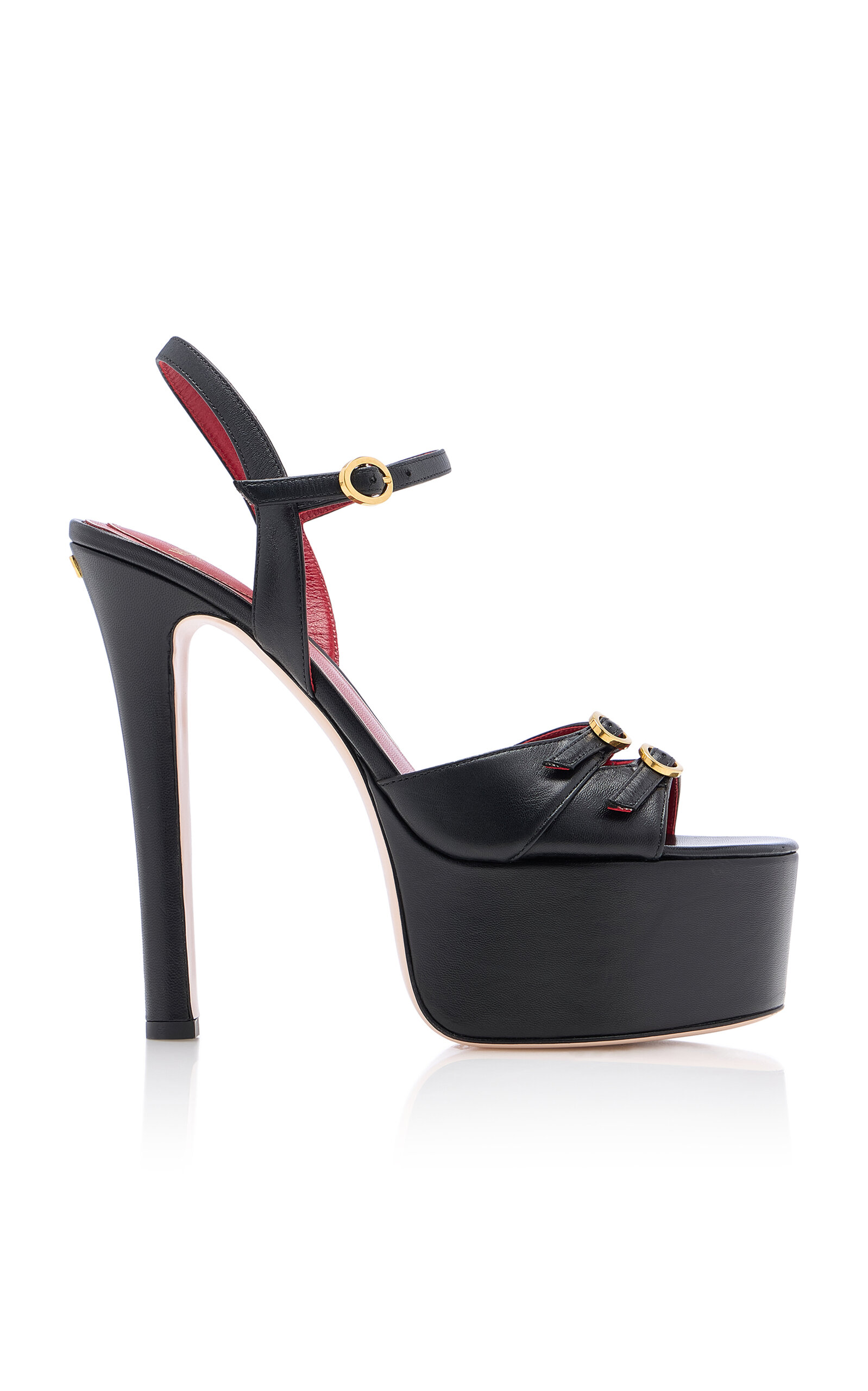 Valentino Garavani Crasher Leather Platform Sandals