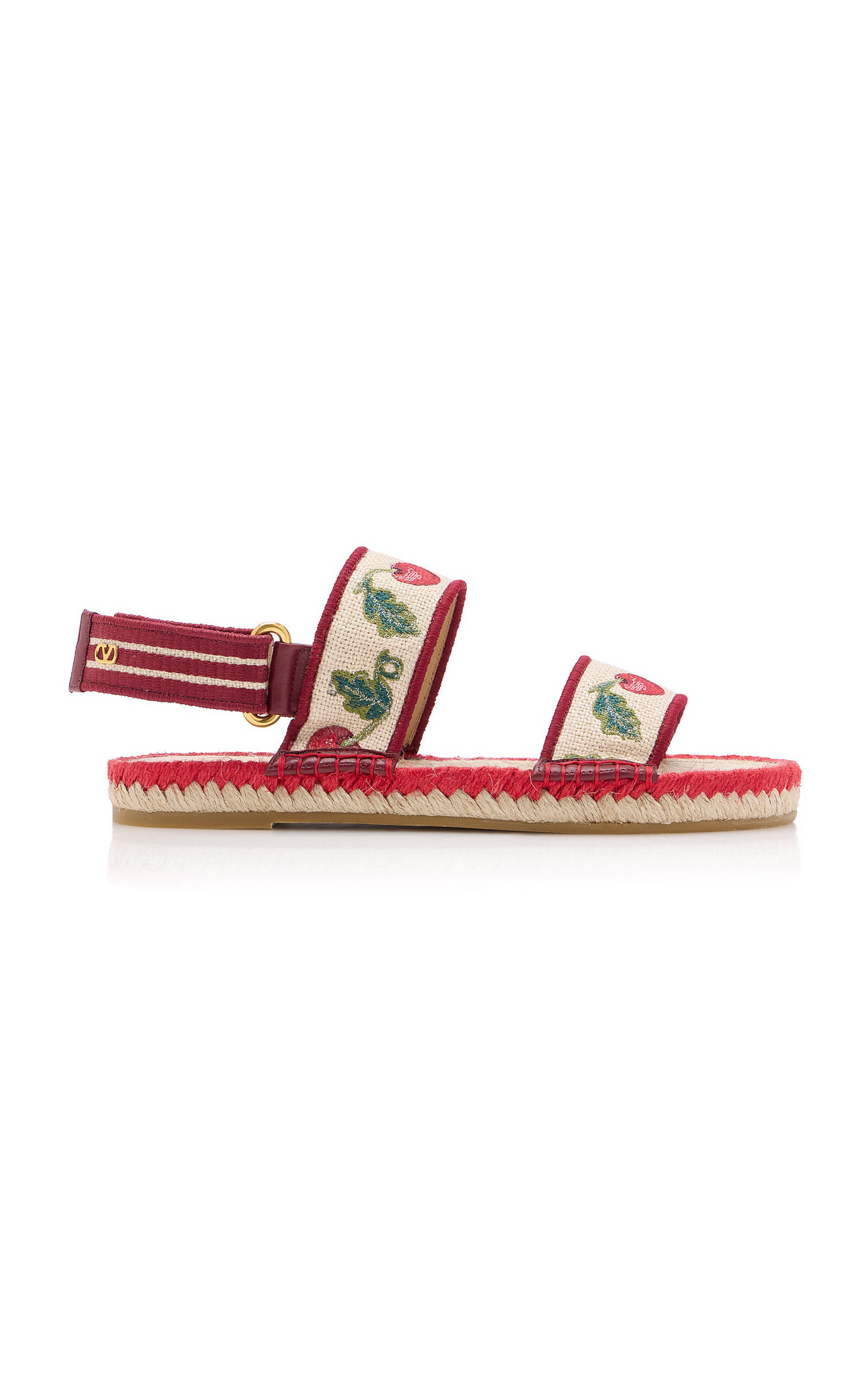 Valentino Garavani VLogo Signature Cherryfic Espadrille Sandals - Moda Operandi