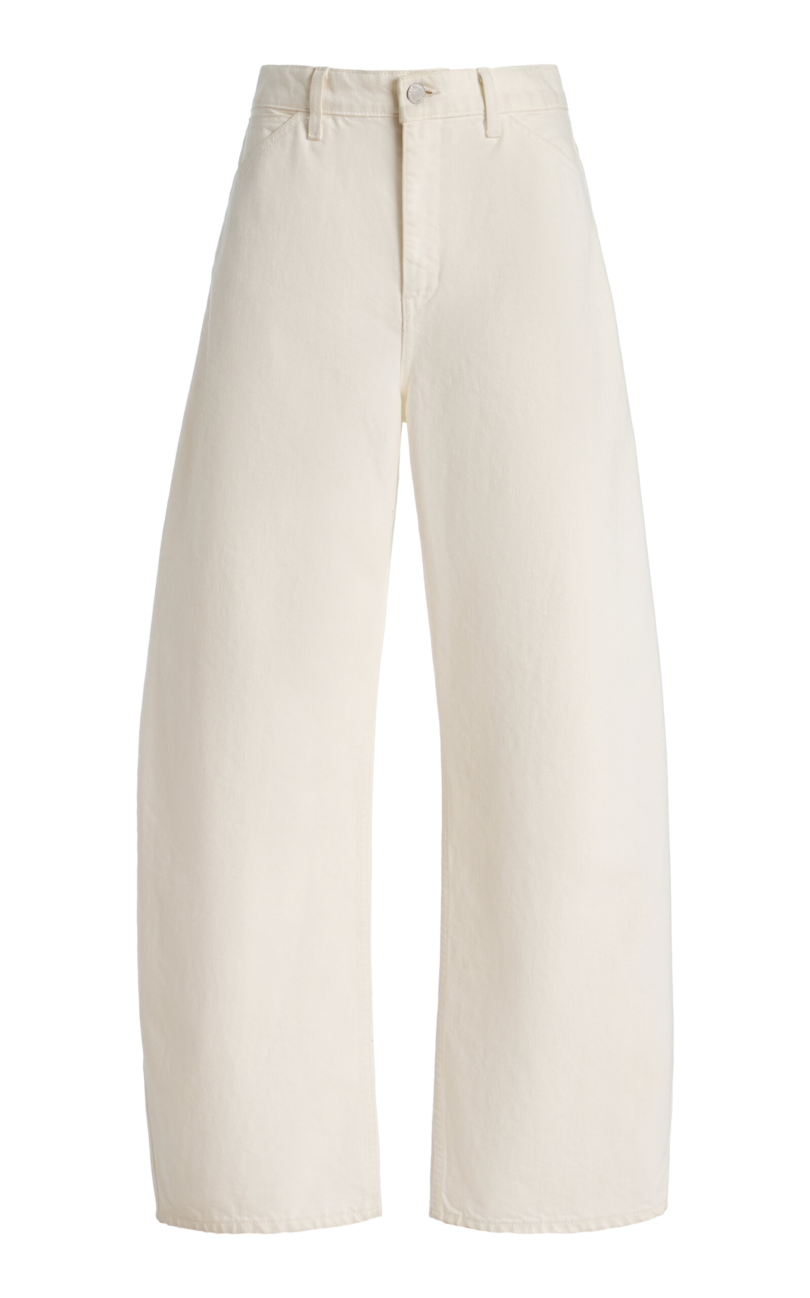 Nili Lotan Tribeca Stretch Mid-rise Barrel-leg Jeans In White