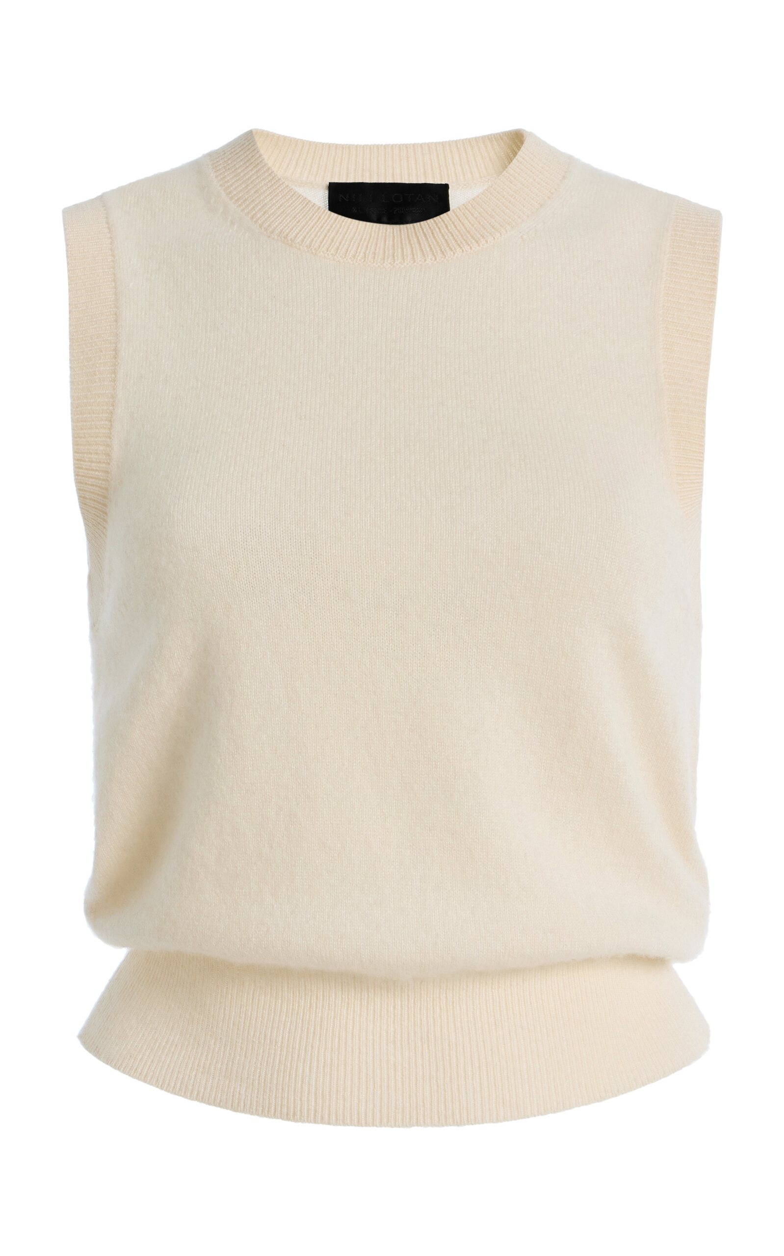 Nili Lotan May Cashmere Sweater Tank Top In White