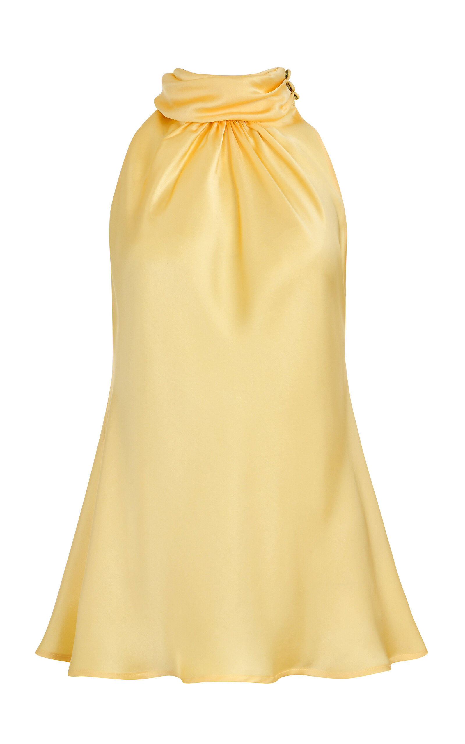 Erden Yellow Silk Blouse