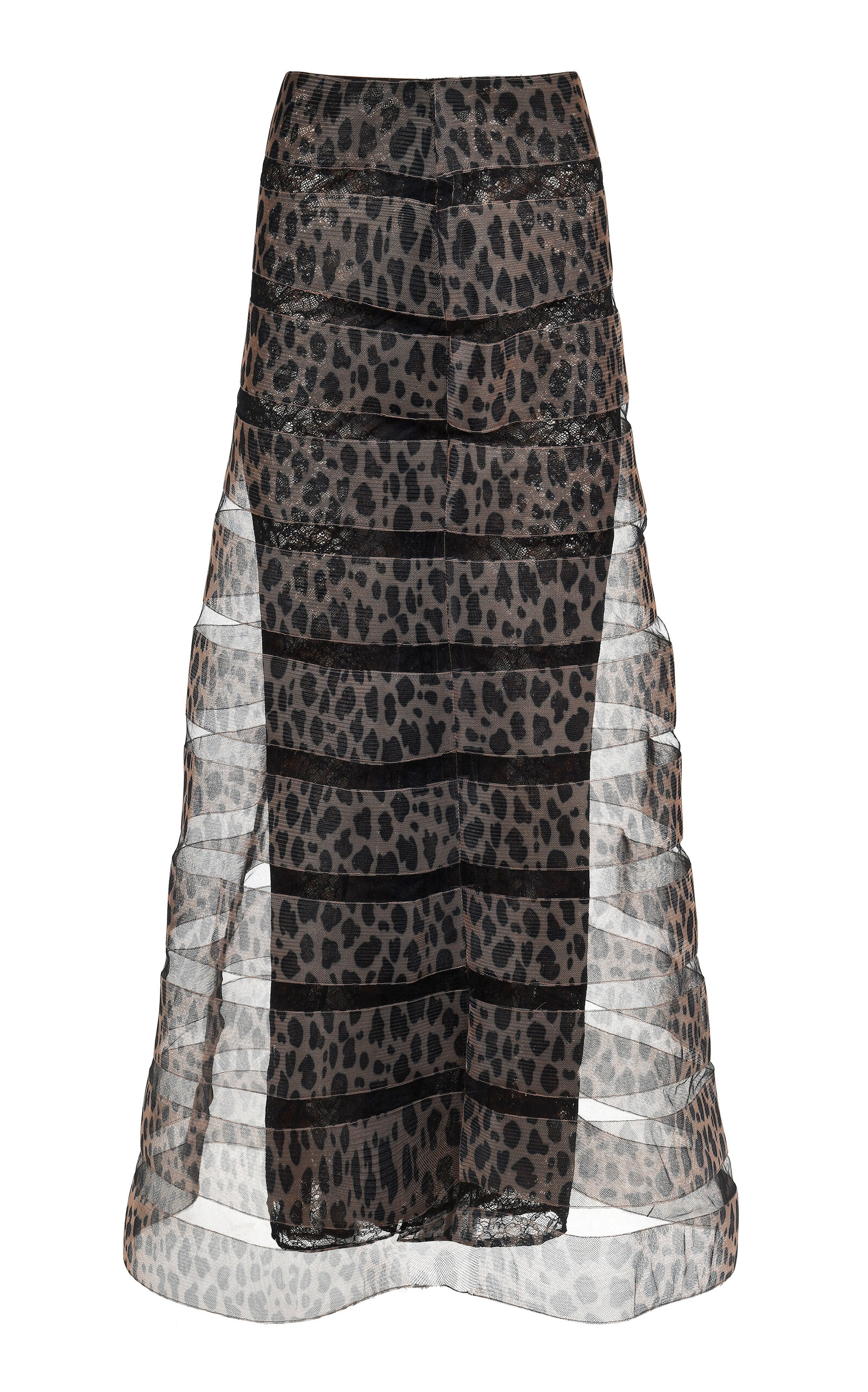 Francesca Miranda Gold Echo Maxi Skirt