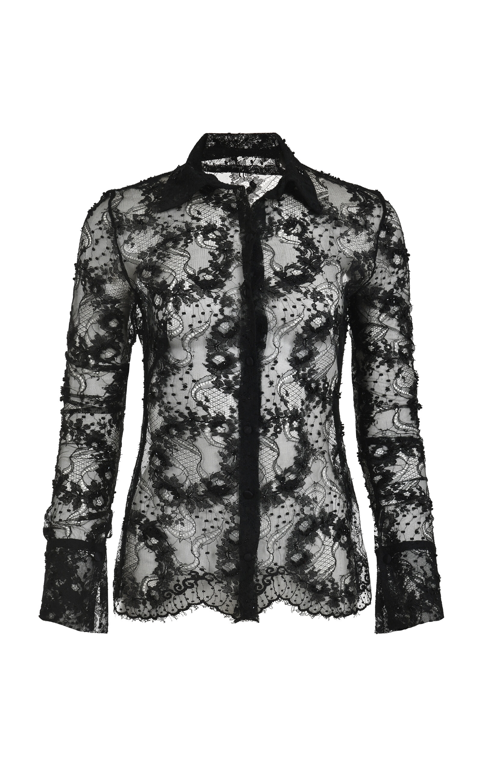 Arena Embroidered Silk Blouse
