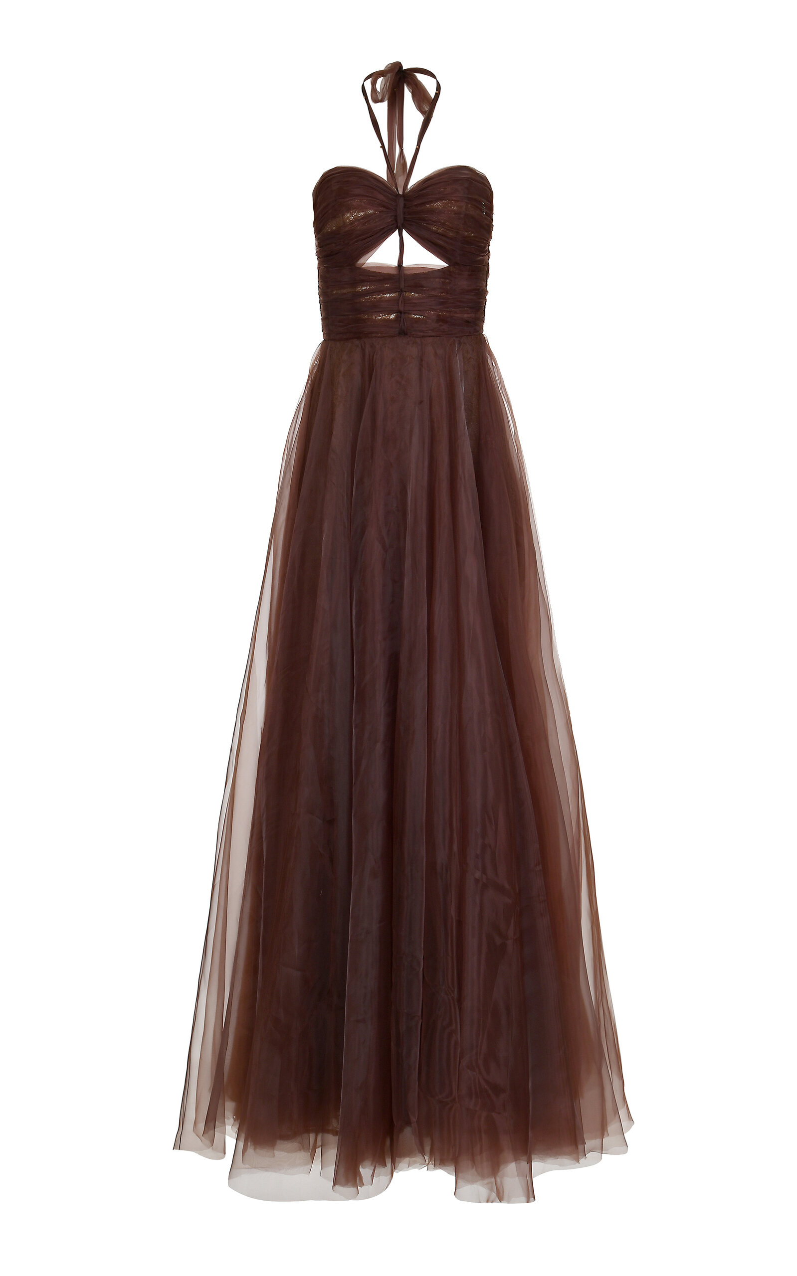 Leon Silk Organza Mocca Dress