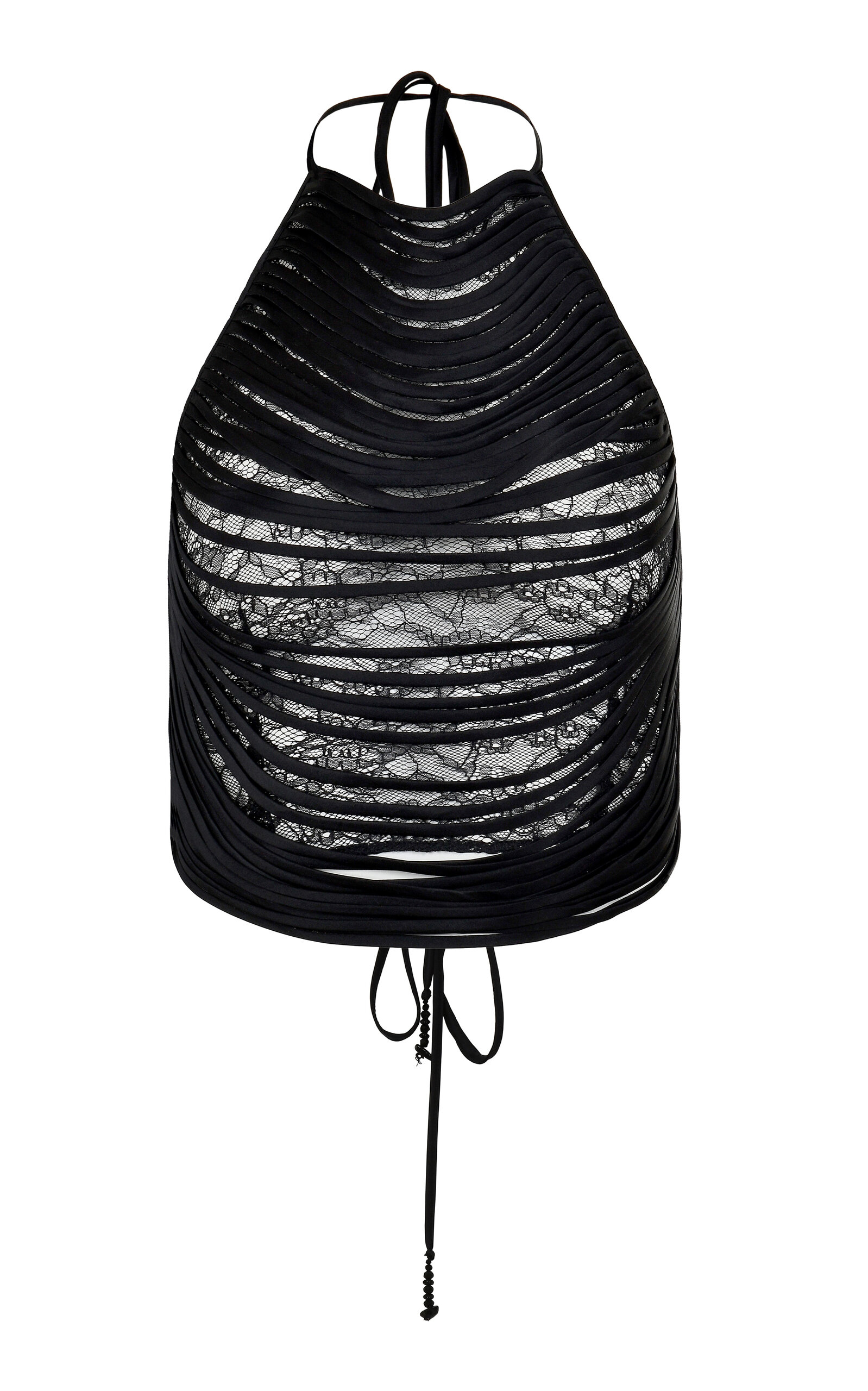 Valentina Black Silk Top