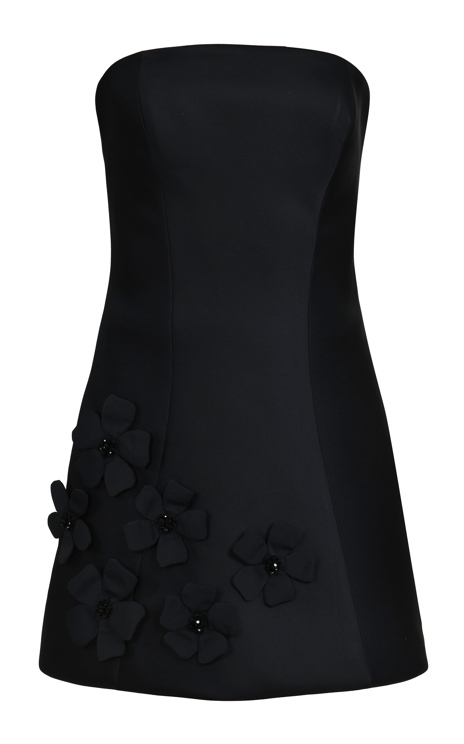 Dark Bouquet Silk Mini Dress