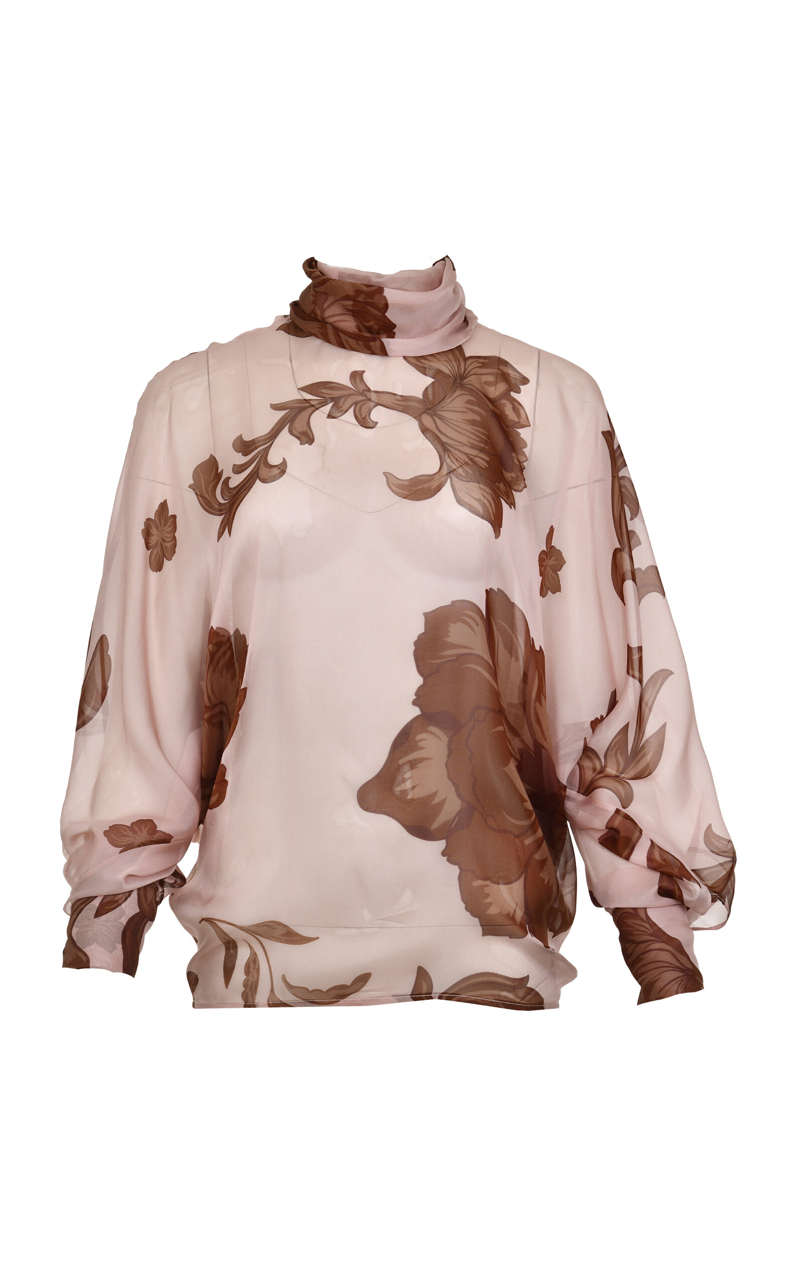 Francesca Miranda Garden Floral Silk Top - Women's Clothing