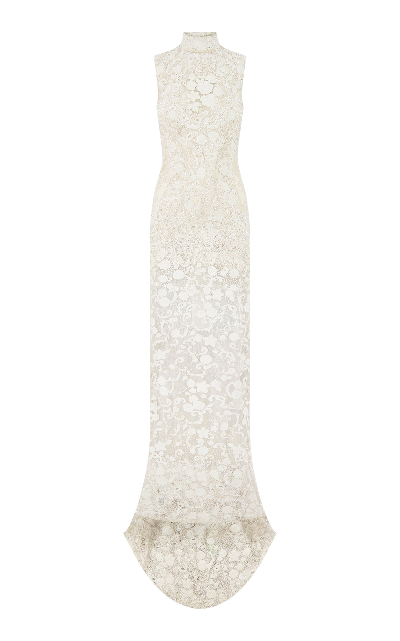 La Fuori White Embroidery Dress In Neutral