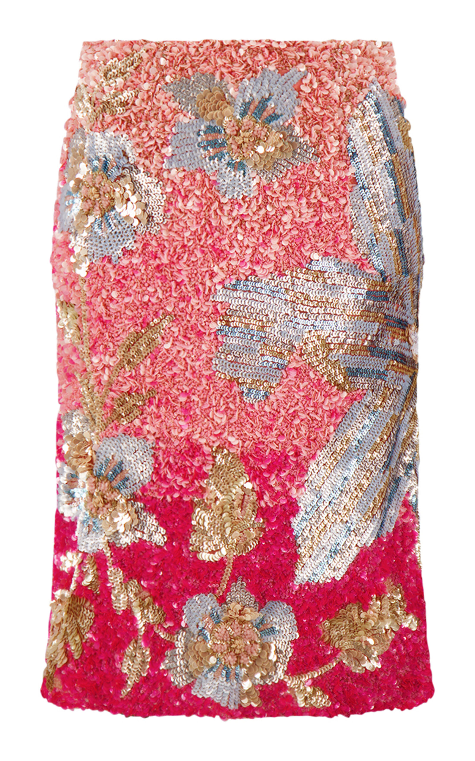 La Fuori Fleur Oasis Fully Embroidered Skirt