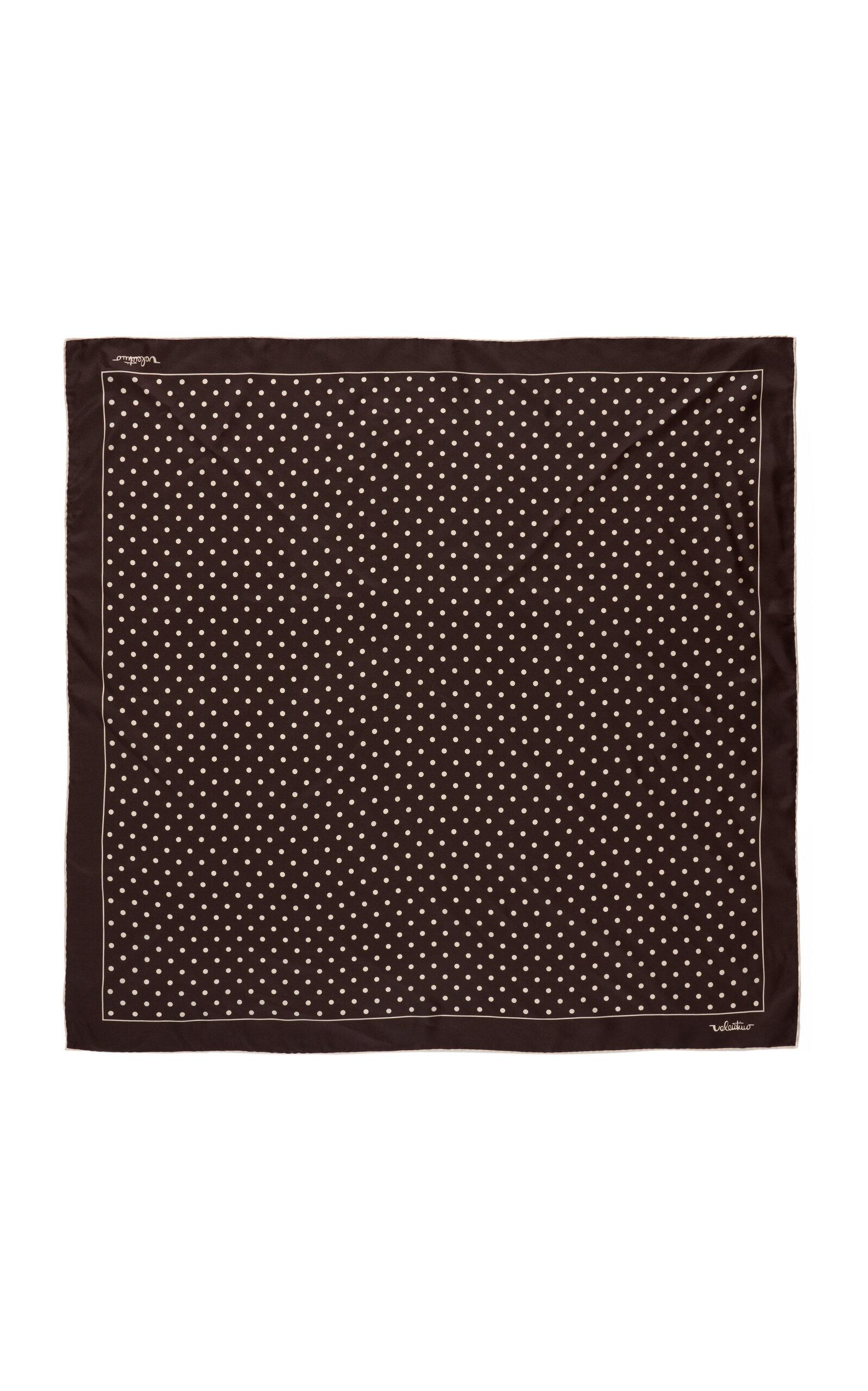 Valentino Garavani Polka-Dot Print Silk Scarf - Moda Operandi