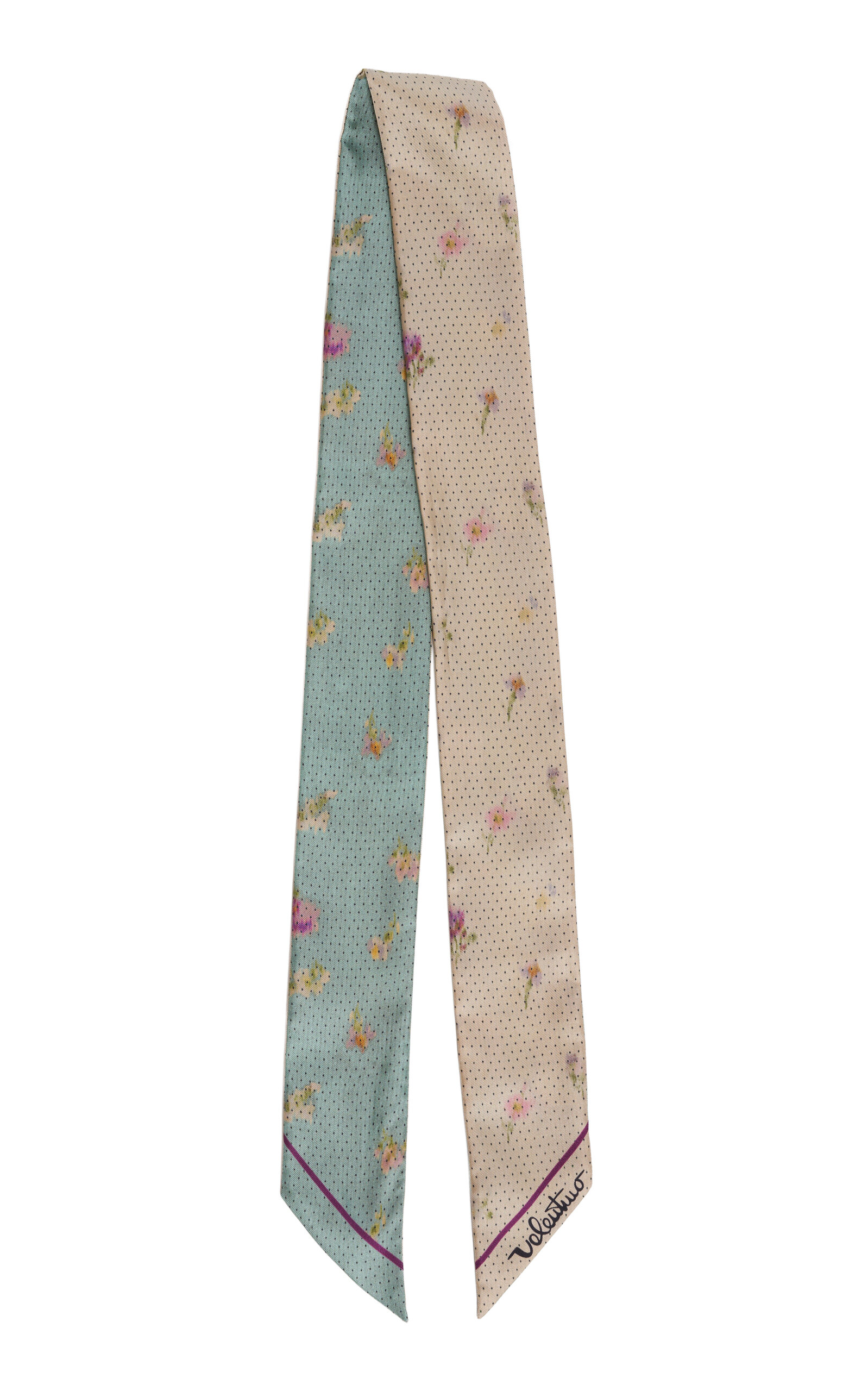 Valentino Garavani Papier Floral Silk Bandeau Scarf - Moda Operandi