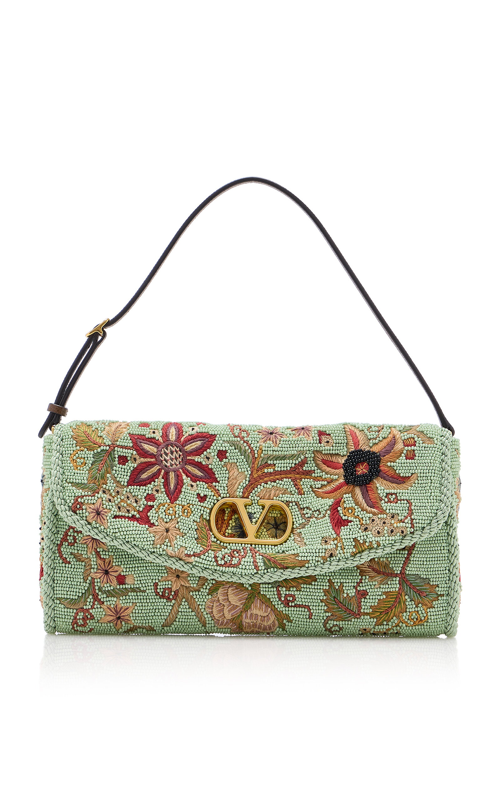 Valentino Garavani Vain Soft Embroidered Clutch