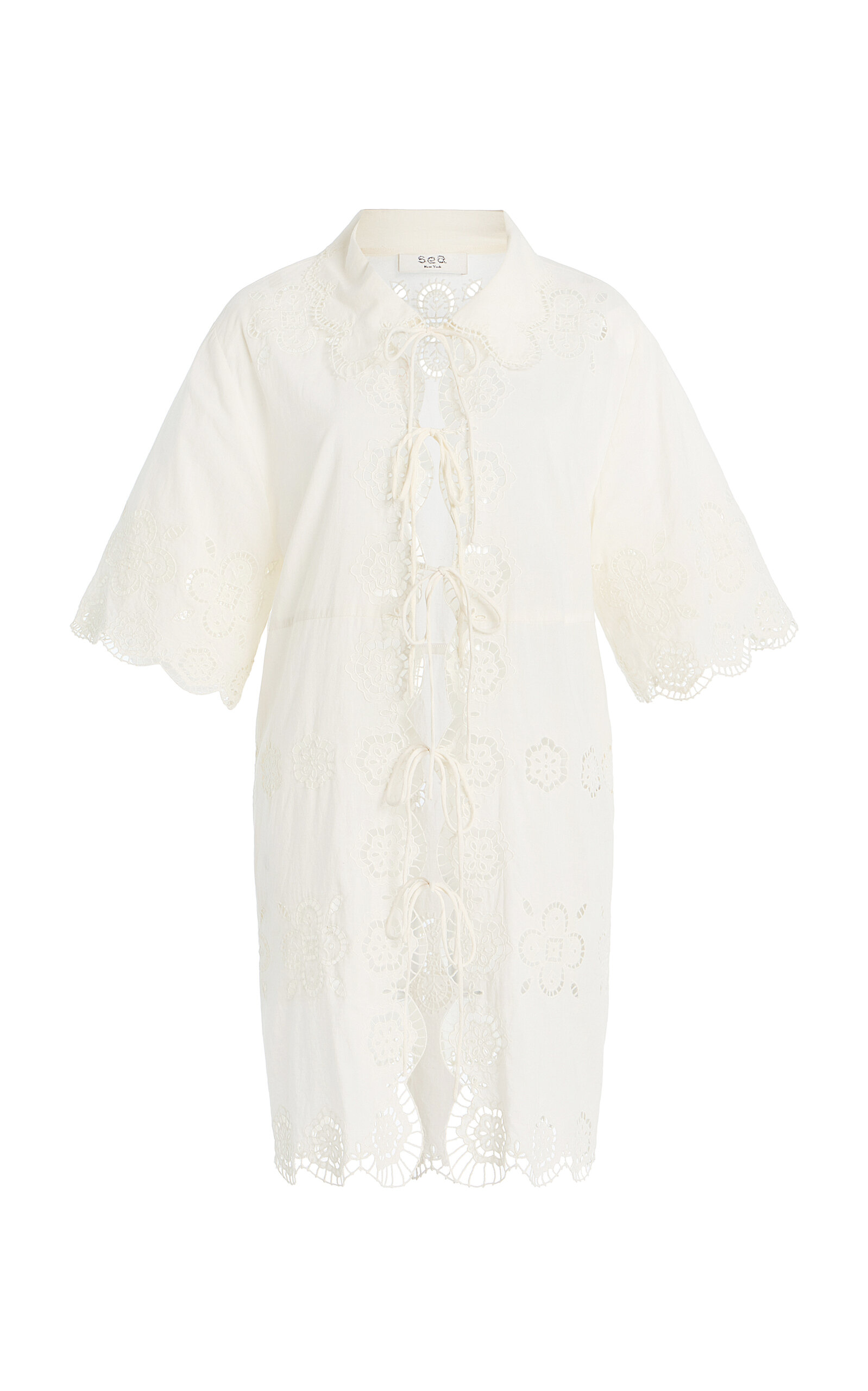 Sea Babette Eyelet Cotton Cover-Up