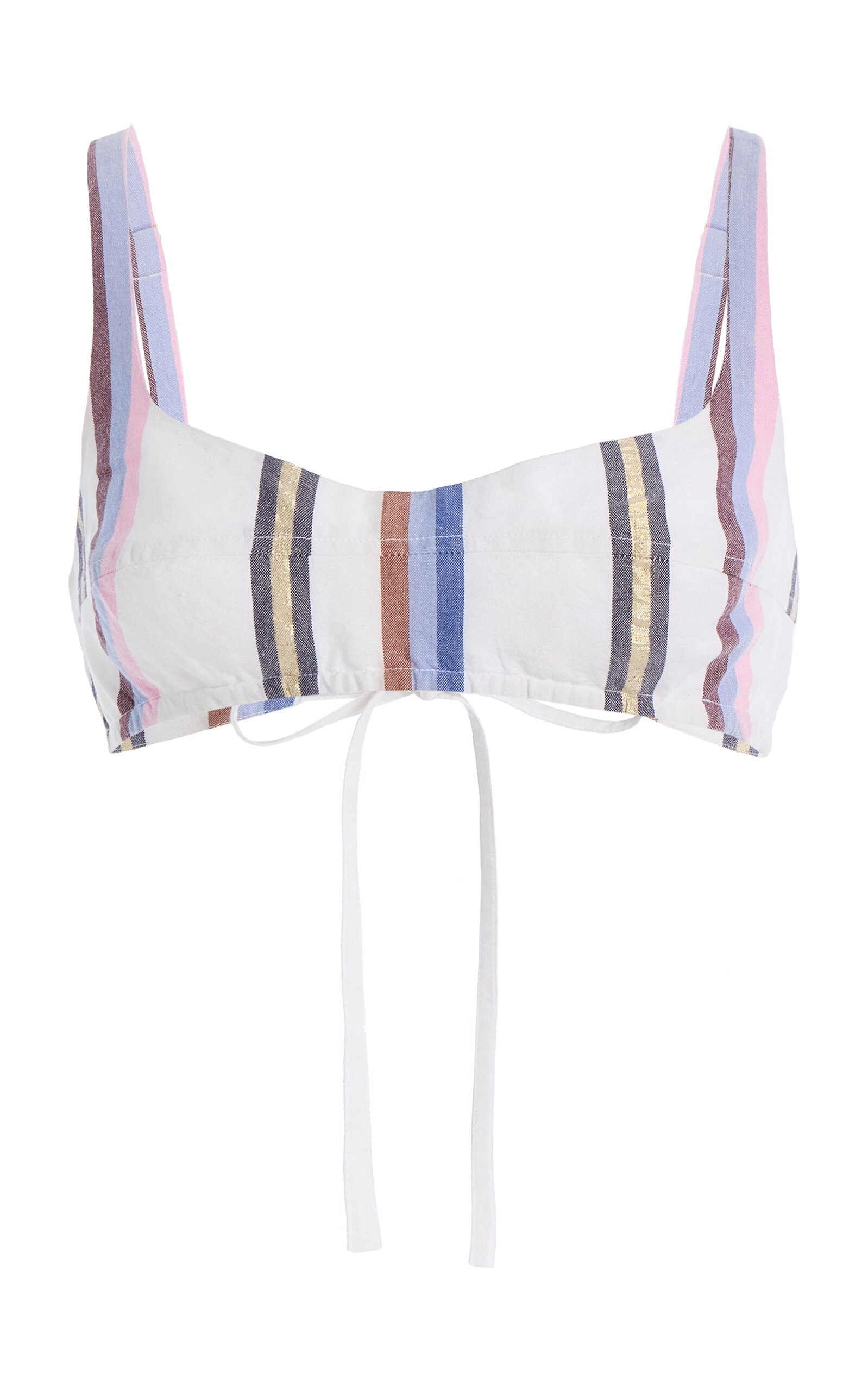 Ilio Nema Raven Striped Cotton Bra Top