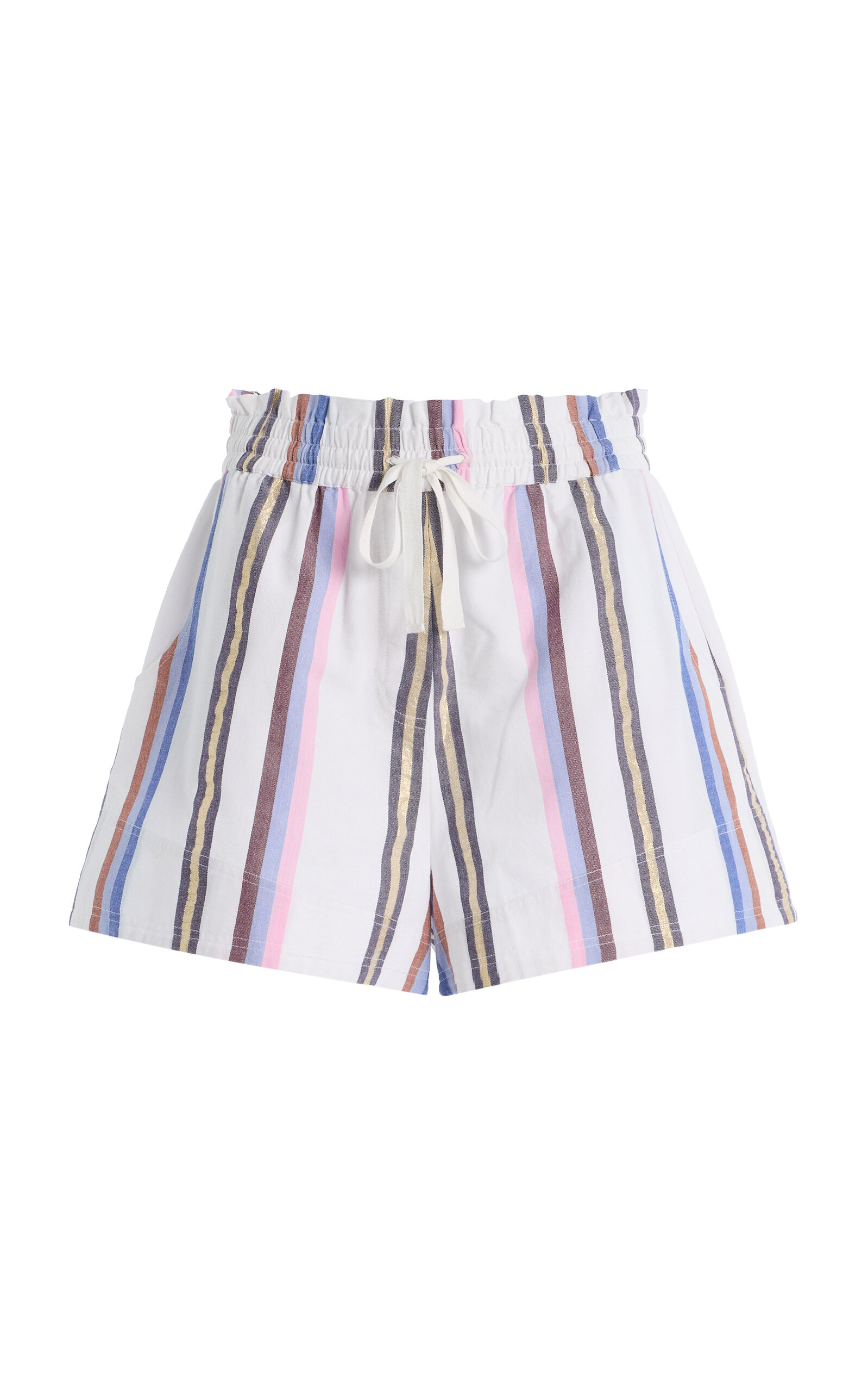 Ilio Nema Remus Striped Cotton Shorts