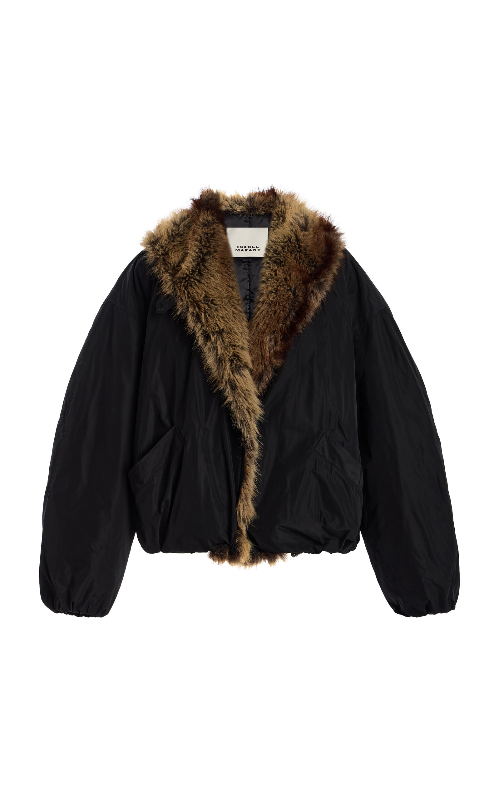Isabel Marant Charone Faux Fur-Trimmed Padded Tech Jacket - Women's Clothing