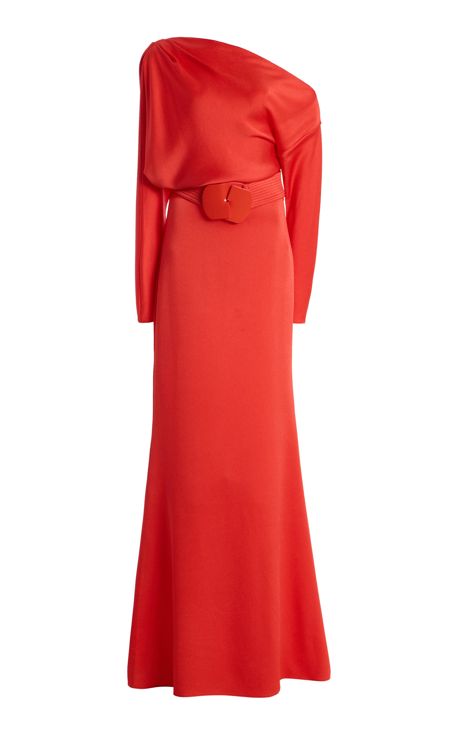 Silvia Tcherassi Noelia Off-The-Shoulder Satin Maxi Dress