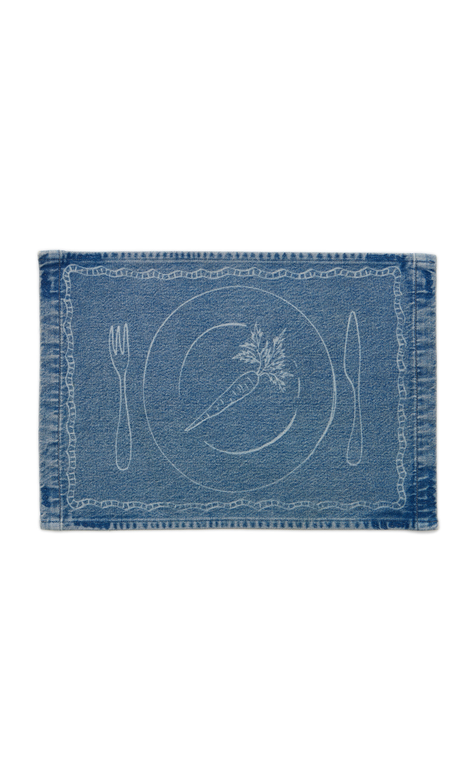 Citizens of Humanity x Bloom Farm Exclusive Set-of-Four Denim Placemats - Blue