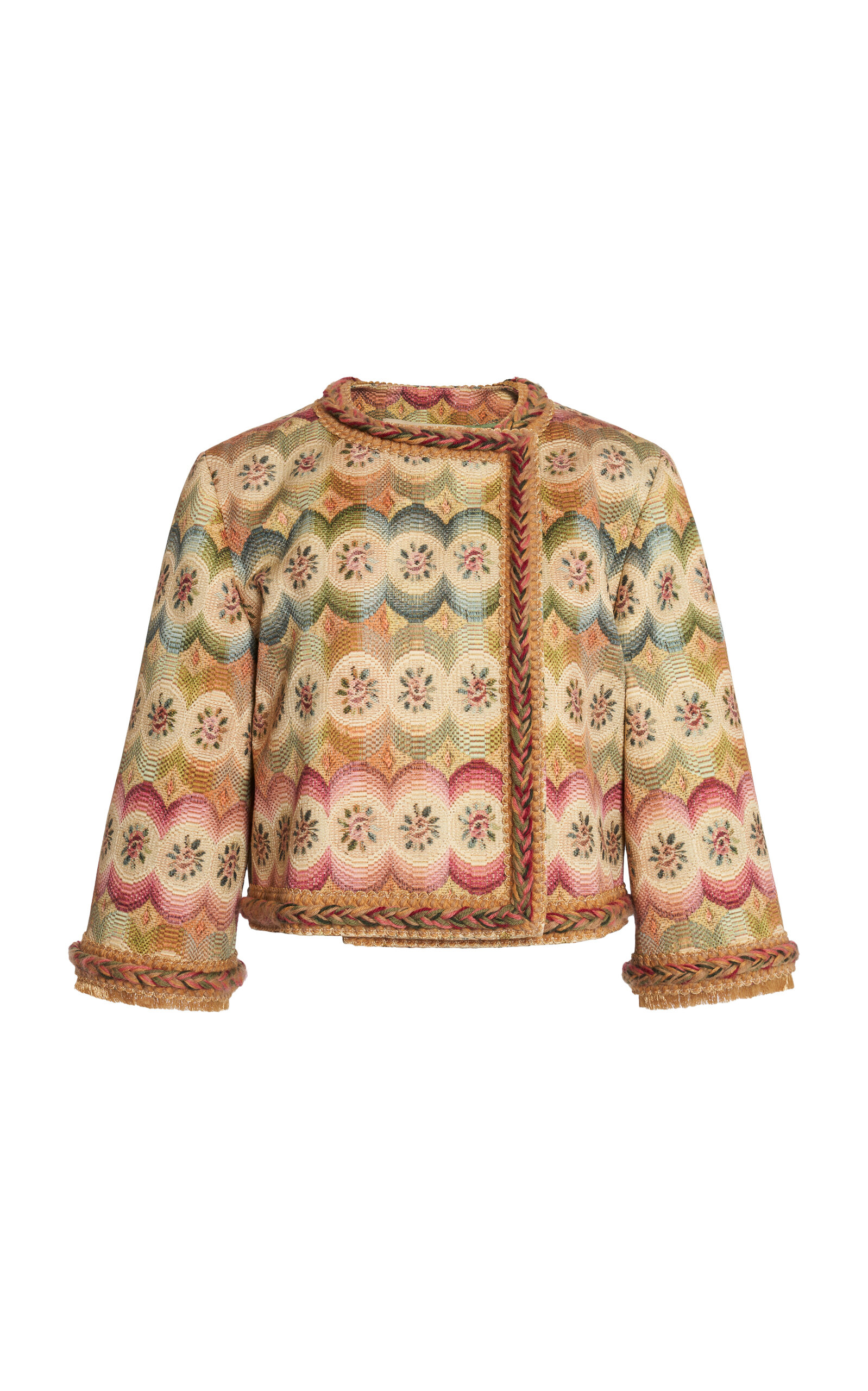 Valentino Garavani Apres L'Hiver Cotton-Jacquard Jacket