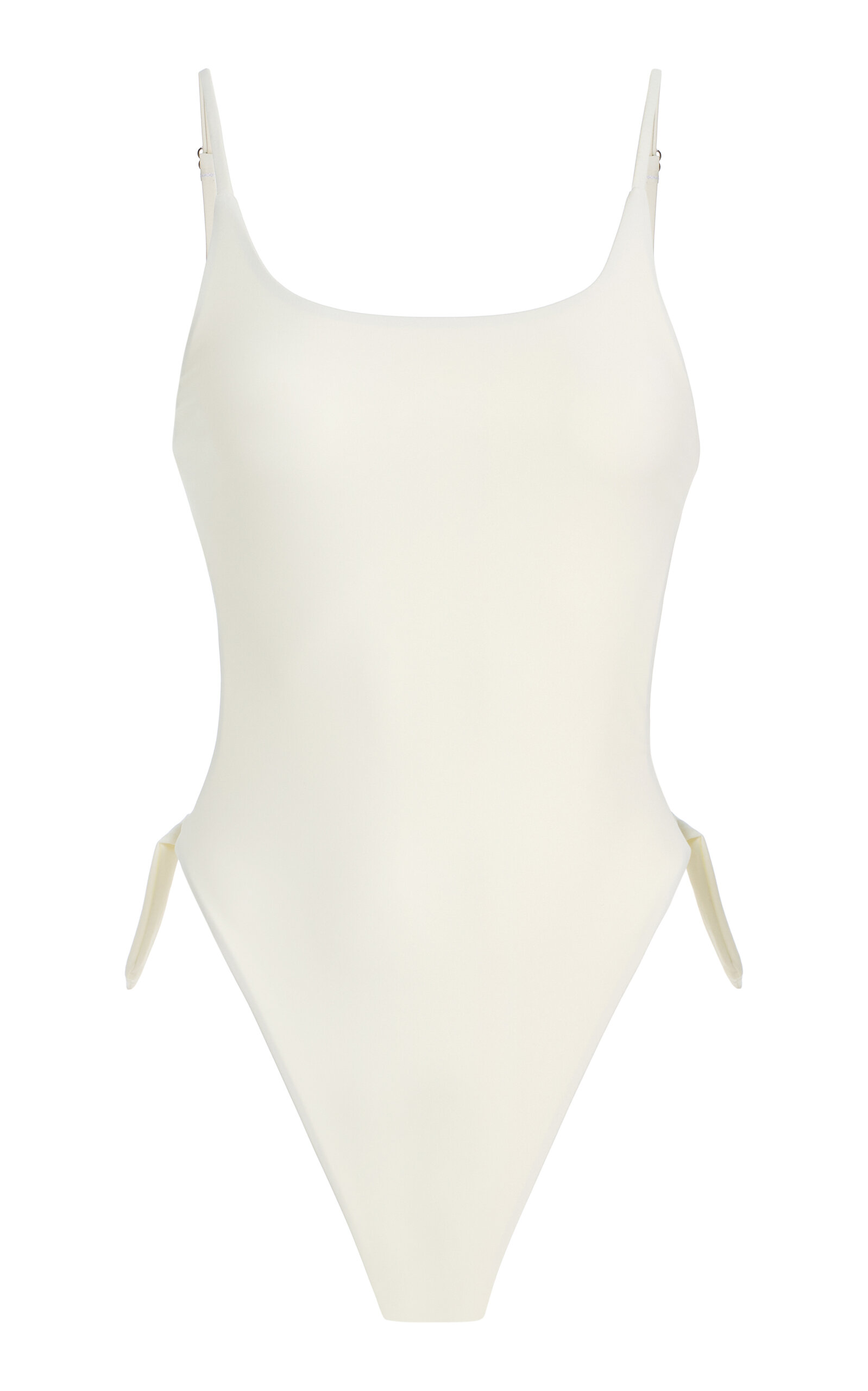 Mare Perpetua D-ring One-piece Swimsuit In White