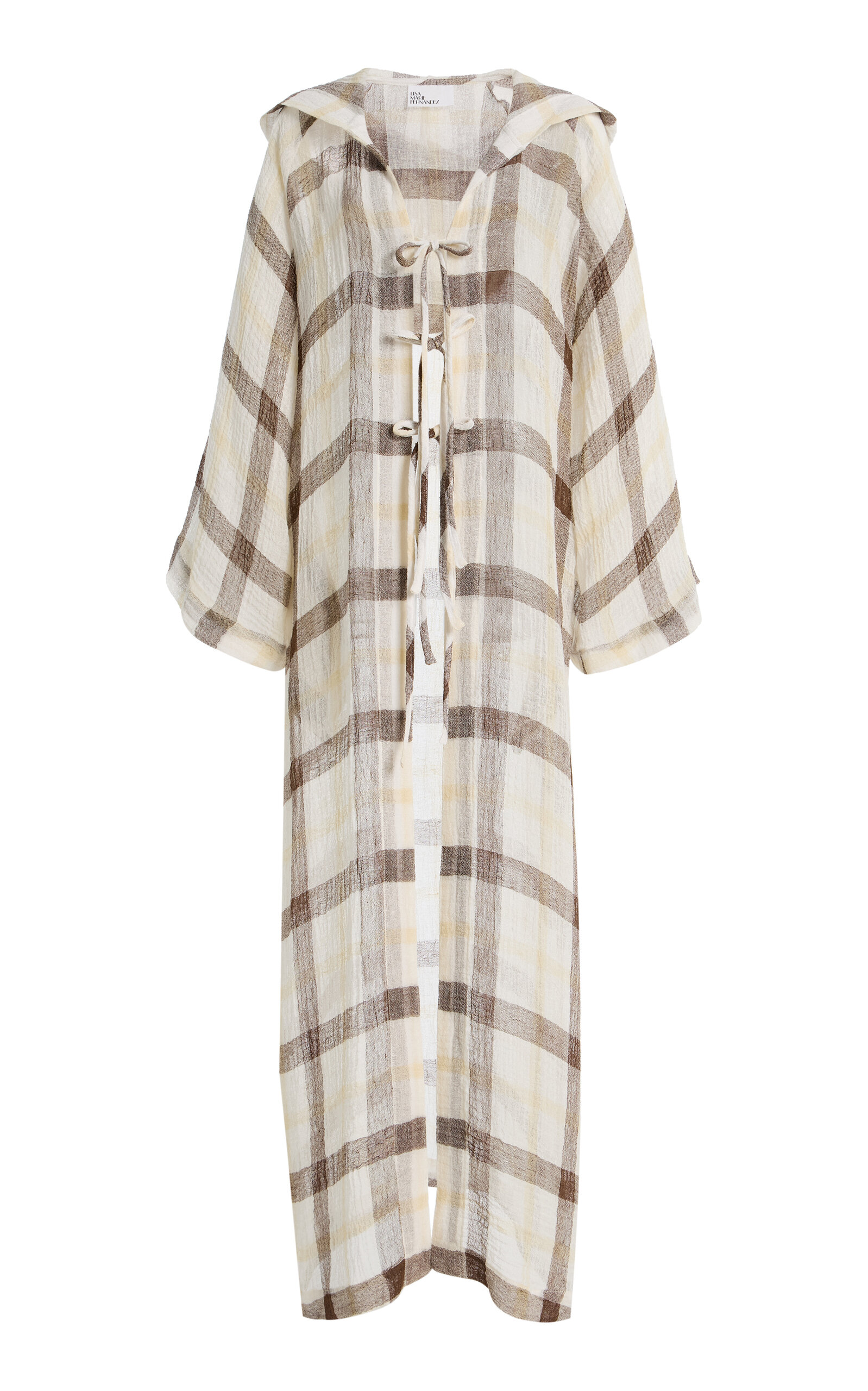 Lisa Marie Fernandez Beach Cape Linen-Blend Gauze Maxi Dress - Women's Clothing