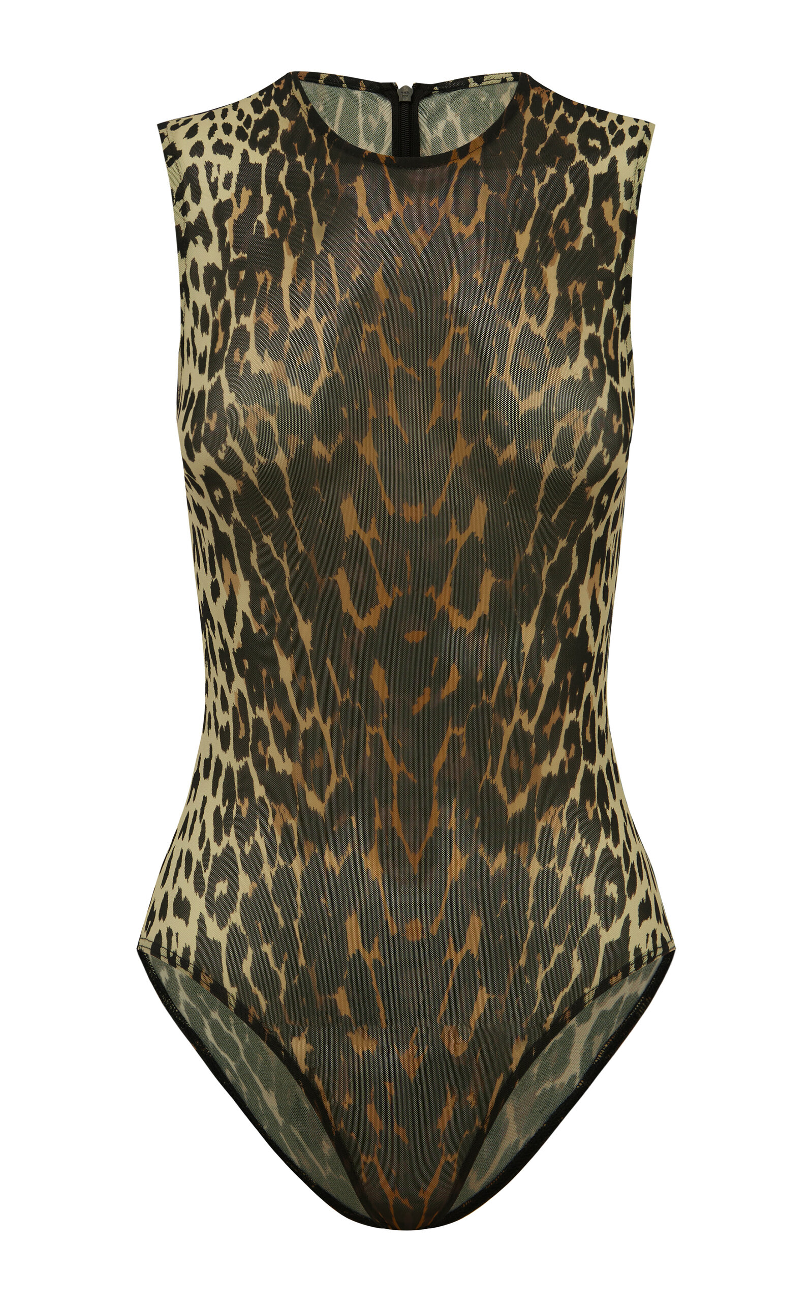 Alex Perry Sleeveless Leopard Bodysuit