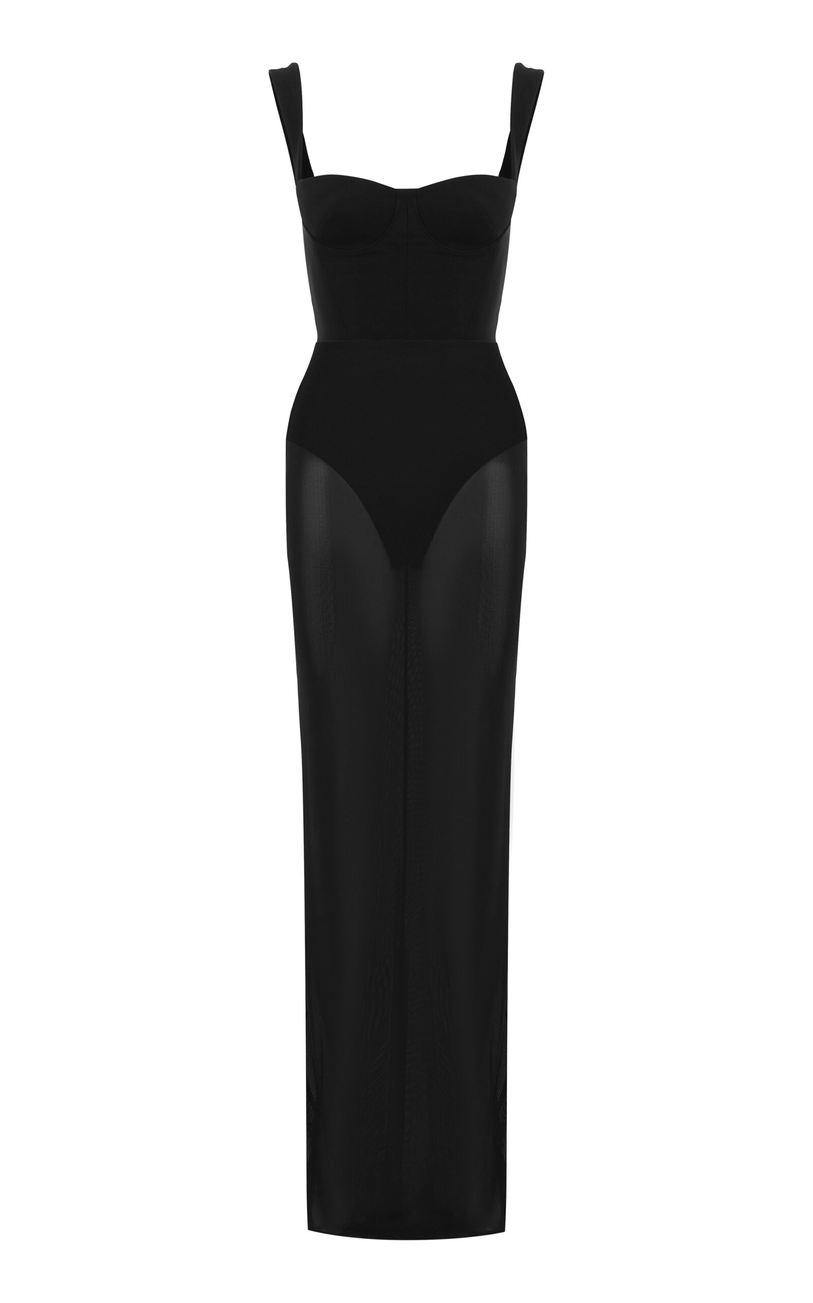 Alex Perry Cupped Mesh Gown