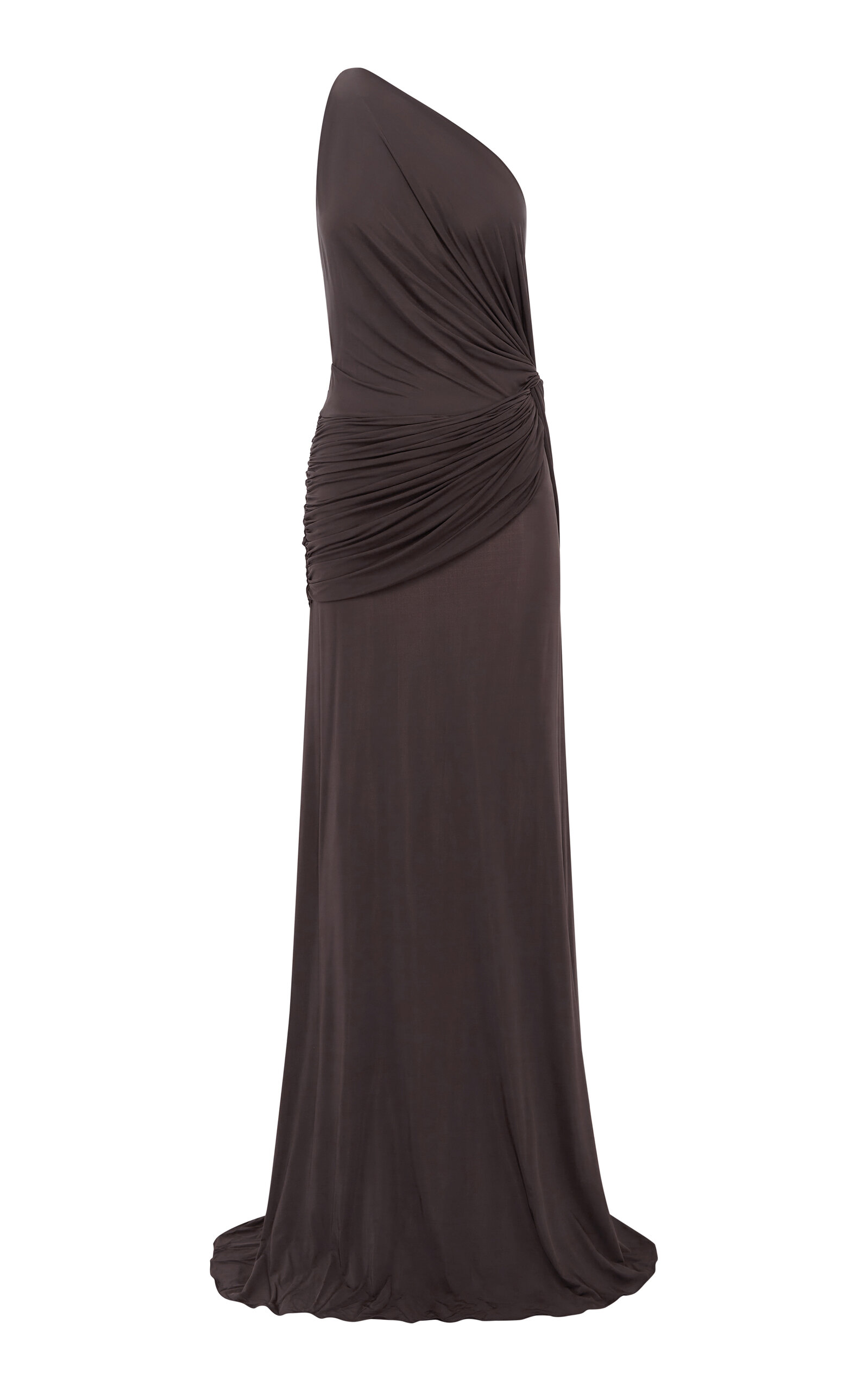 Alex Perry Asymmetric Twisted Jersey Gown