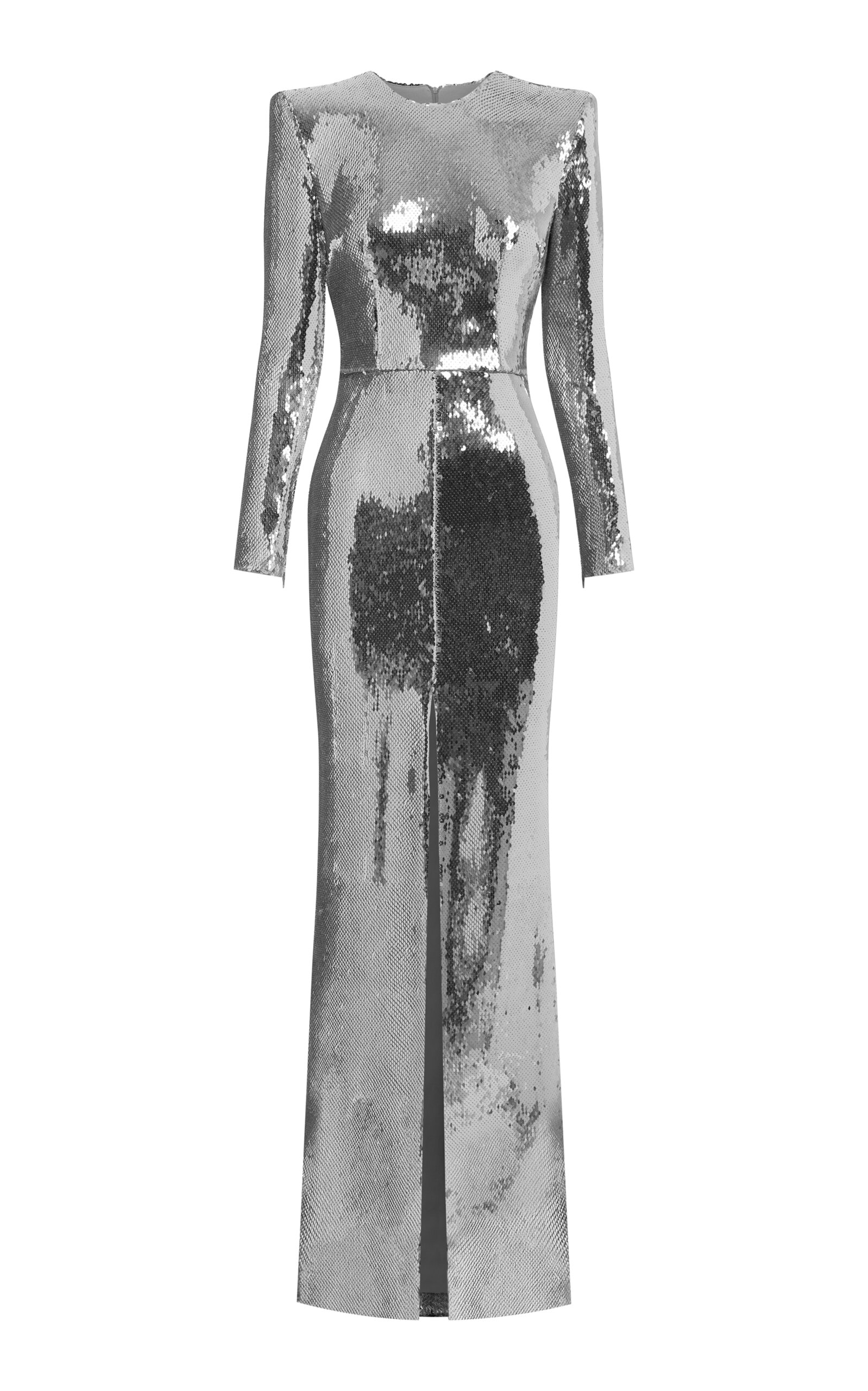 Alex Perry Sequined Long Sleeve Gown