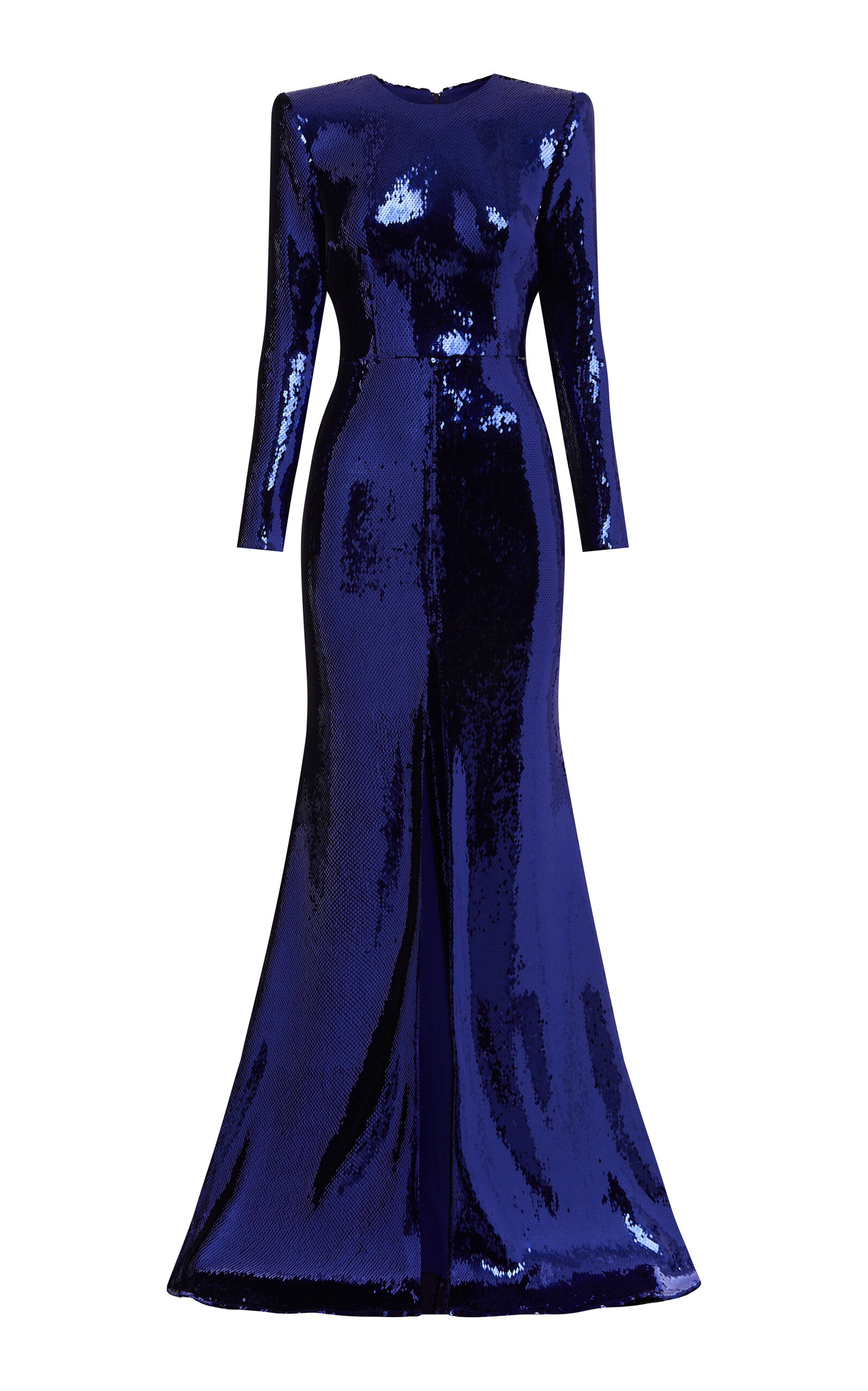 Alex Perry Sequined Long Sleeve Split Gown - Men's Clothing