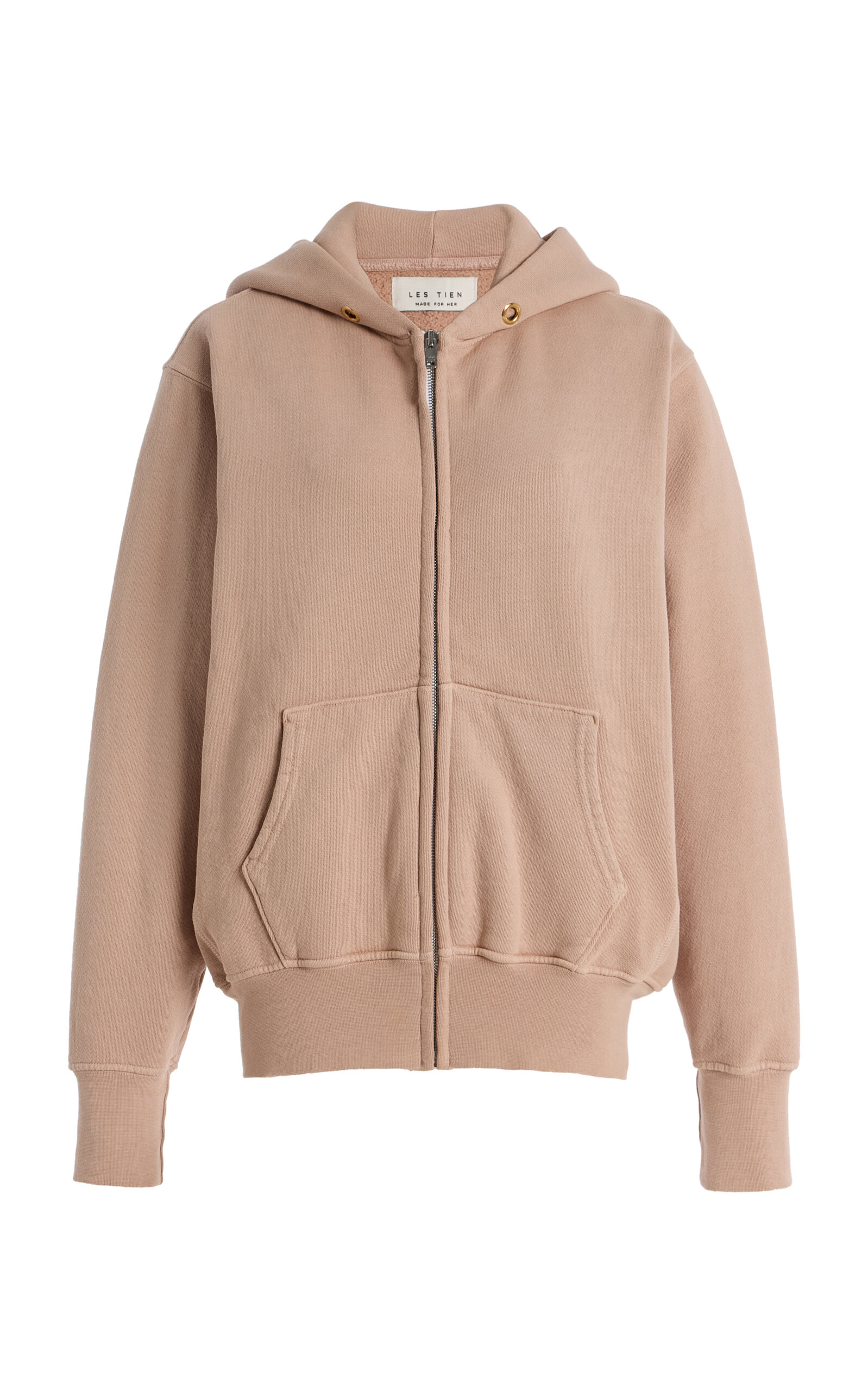 Les Tien Heavyweight Cotton Zip-Up Hoodie - Moda Operandi