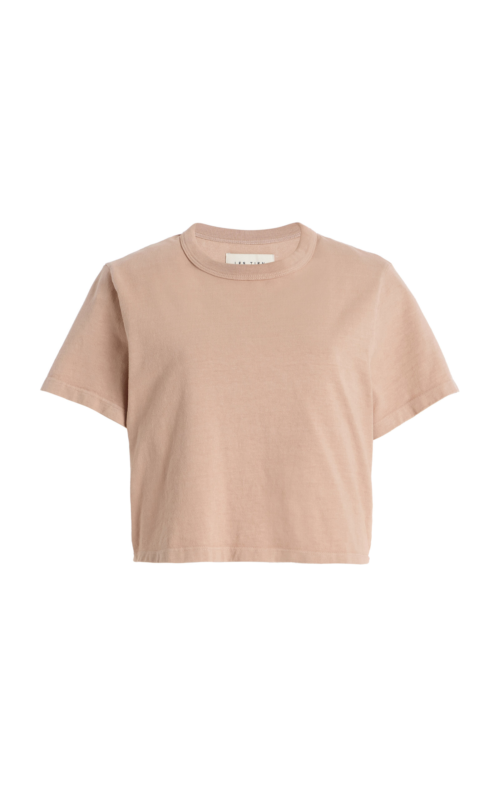 Les Tien Daria Cropped Cotton T-Shirt