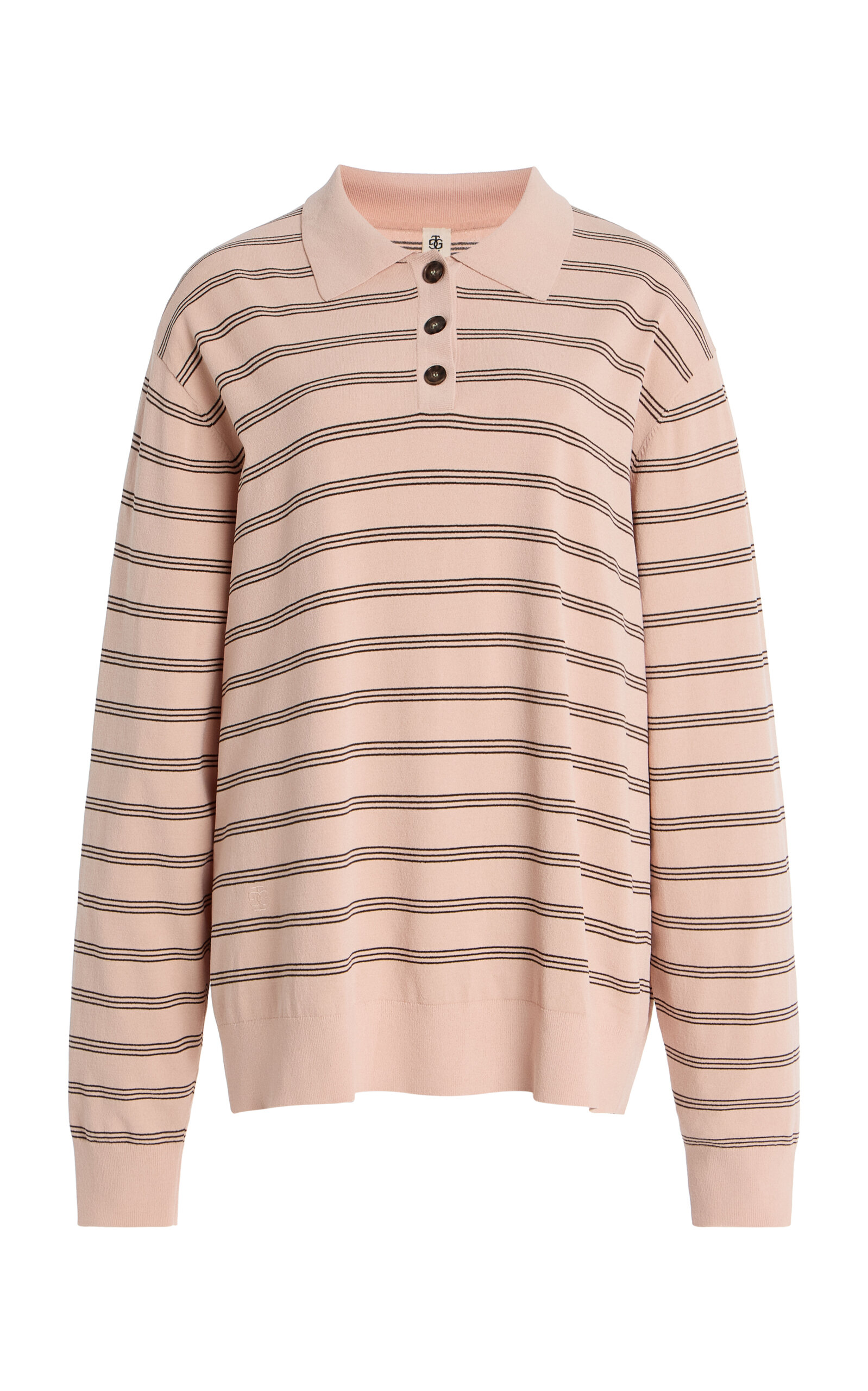 THE GARMENT Madison Striped Polo Shirt