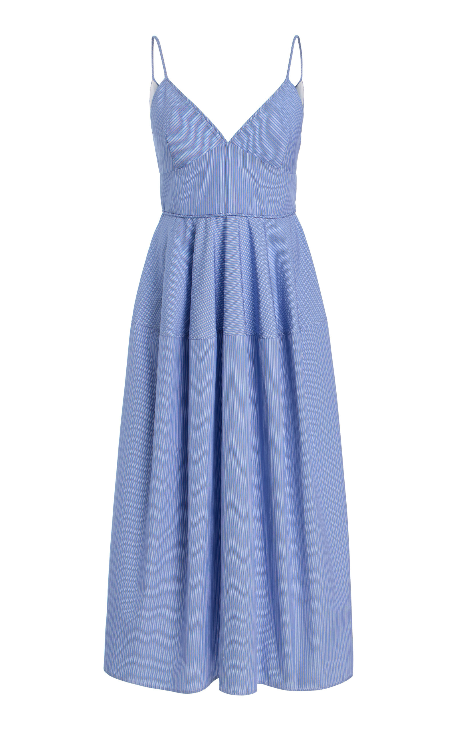 Co Striped Cotton Camisole Dress