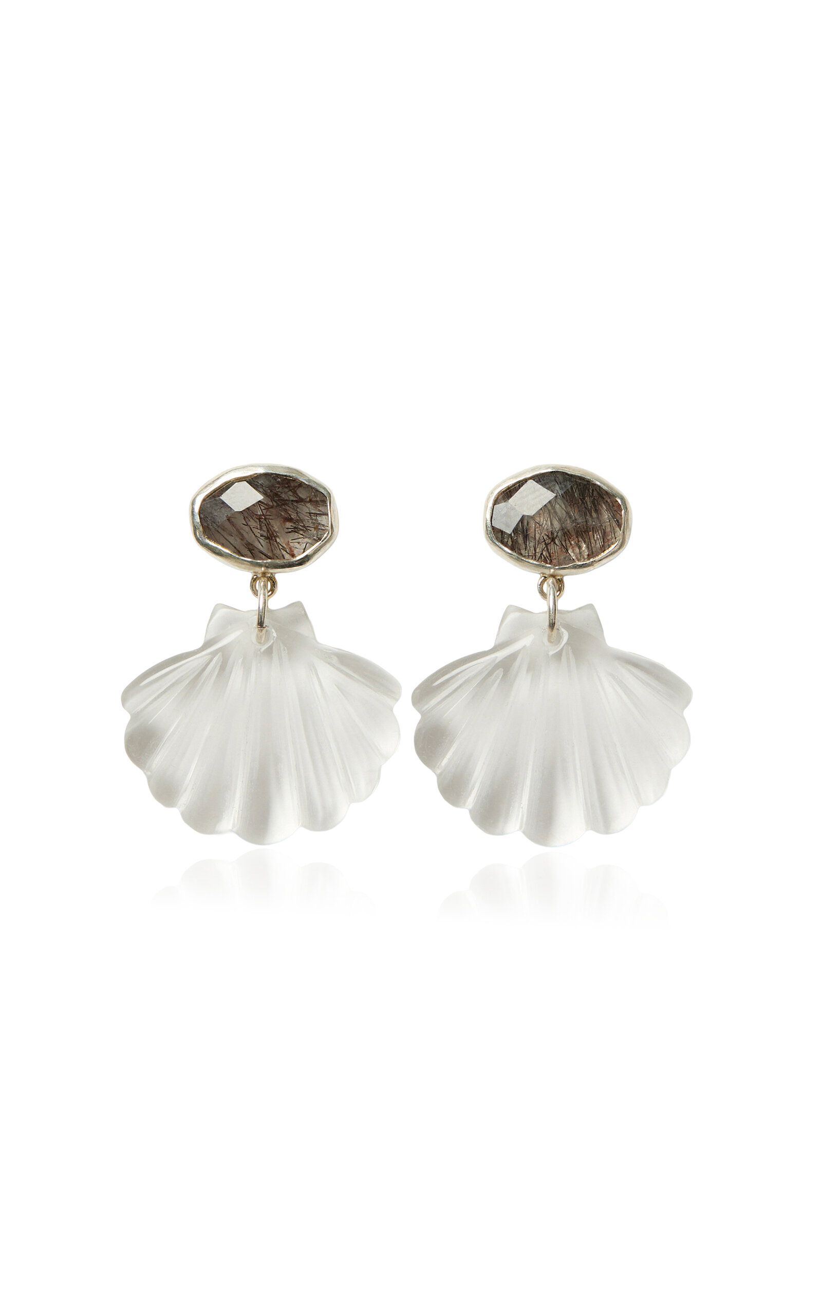 Scallop Quartz Earrings