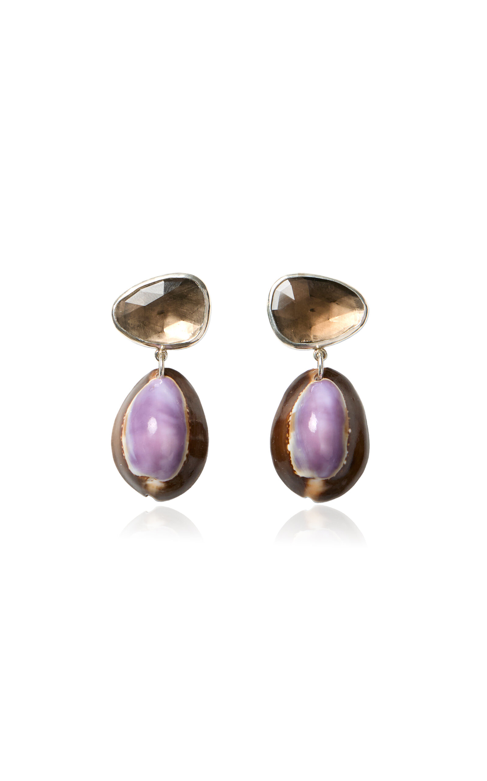 Sterling Silver Smokey Quartz Earrings