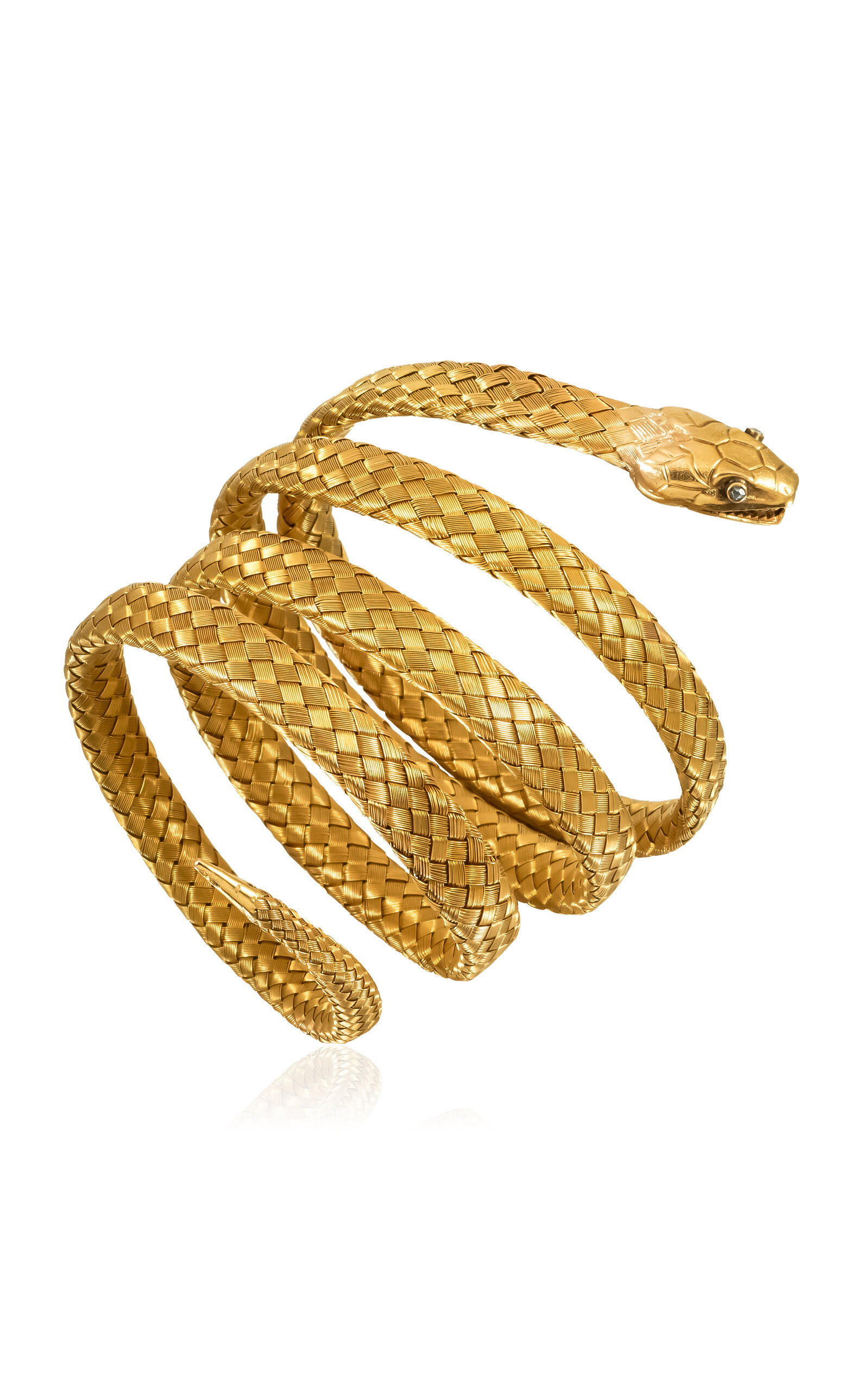 Stephen Russell Vintage 18k Gold Diamond Bracelet In Gold
