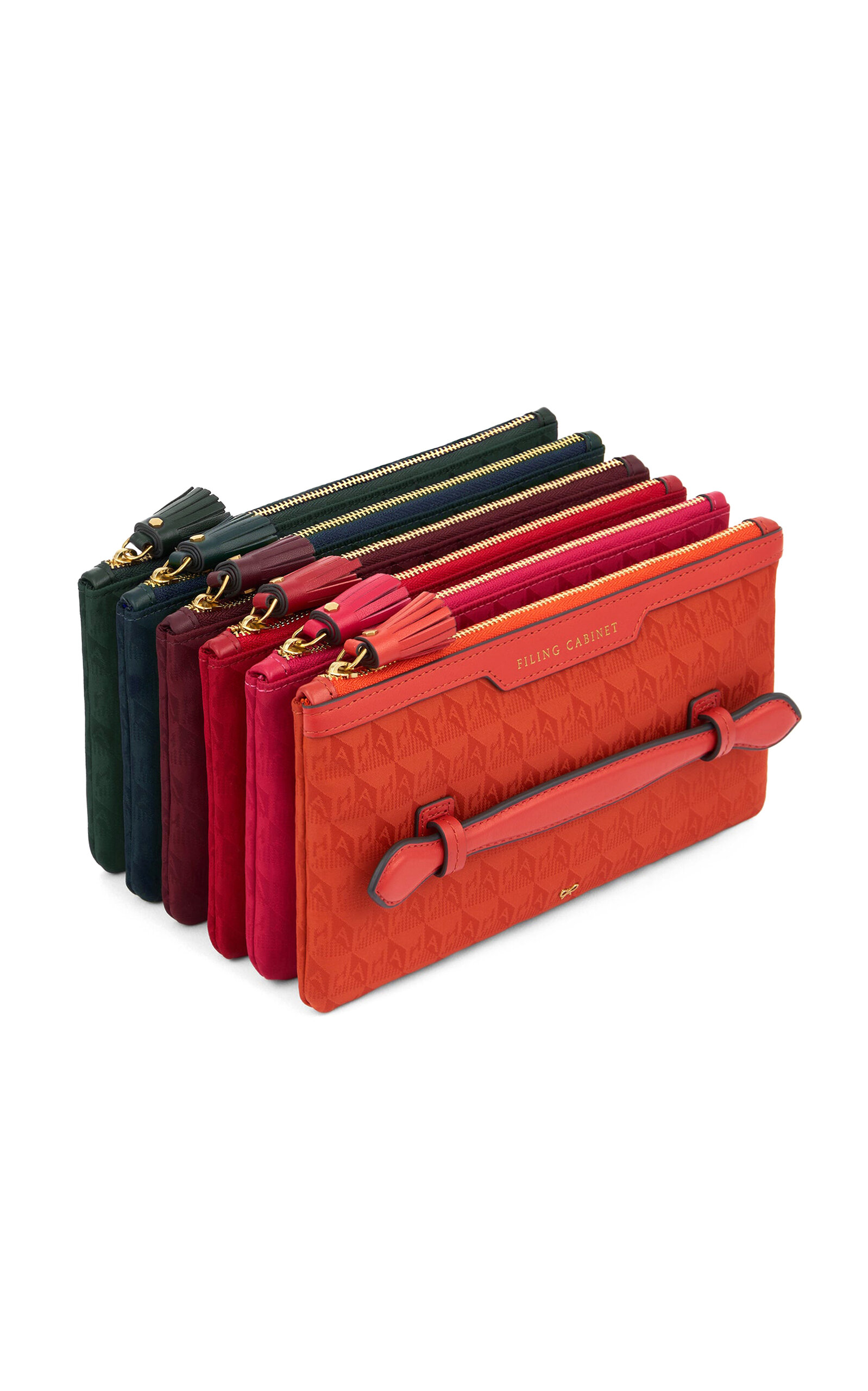 Anya Hindmarch Filing Cabinet In Multi Ah Logo Nylon - Multi