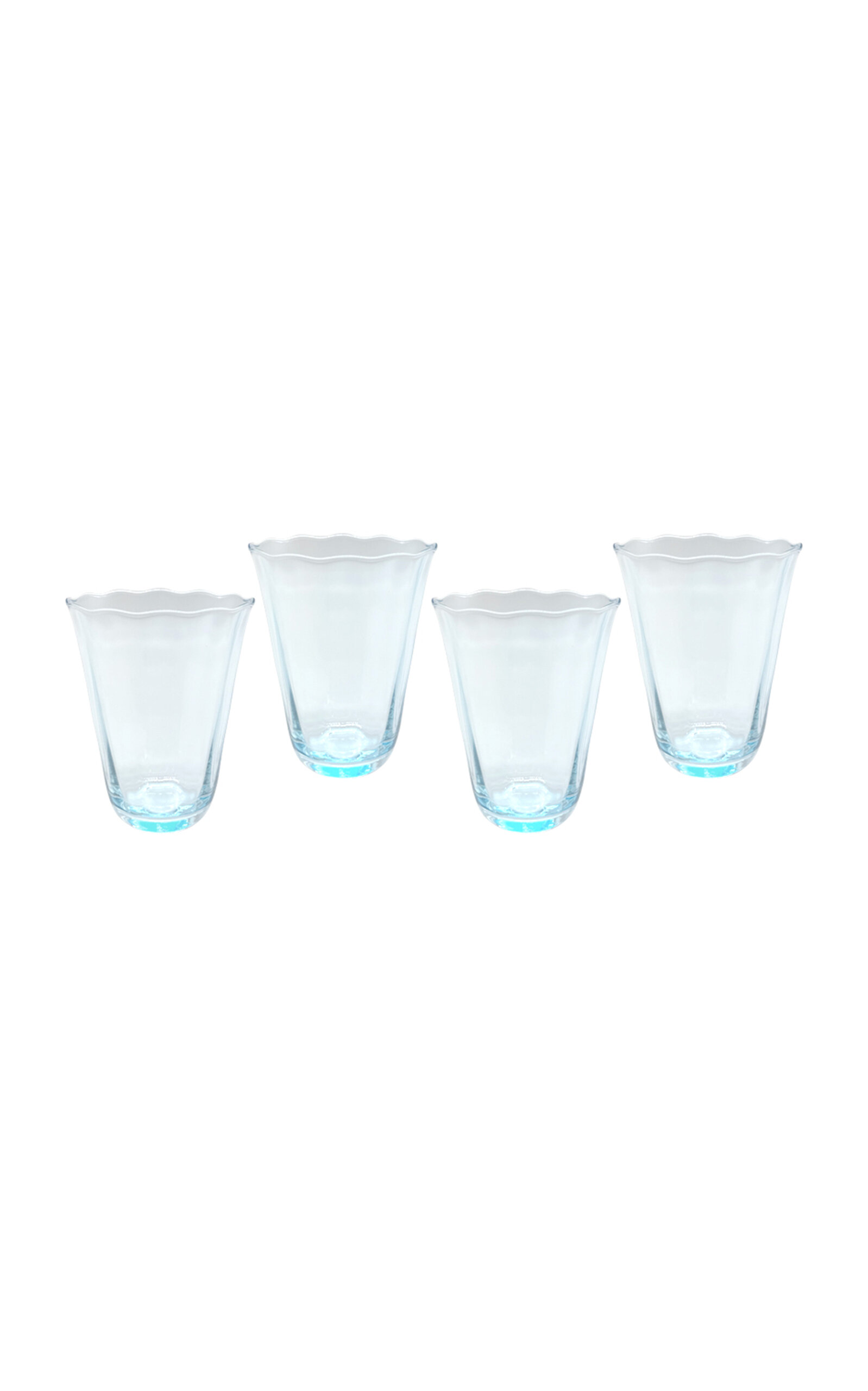 Duggan Society Aqua Glass Water (Set Of 4) - Multi