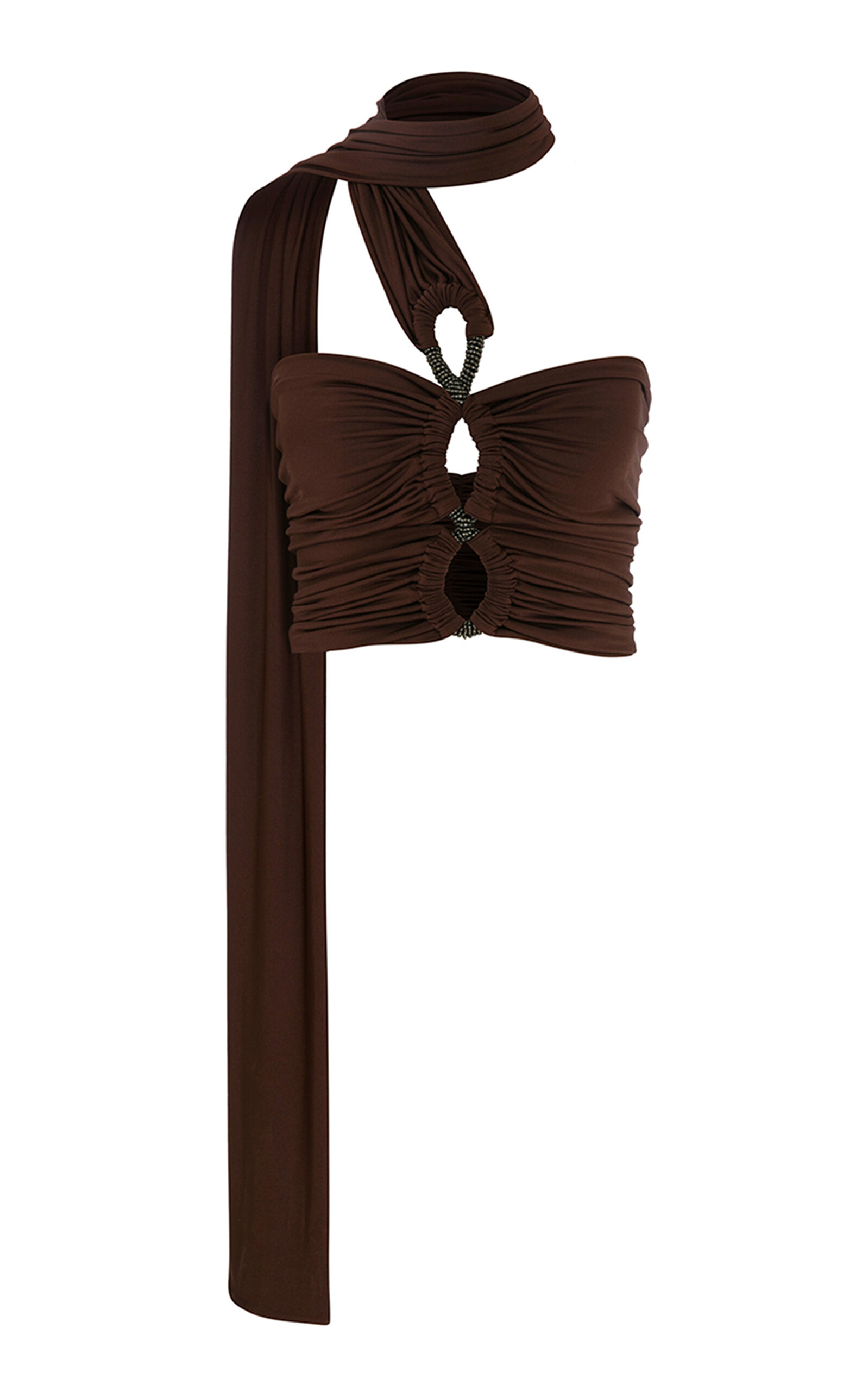 ILA THE BRAND Aurora Asymmetric Cropped Top