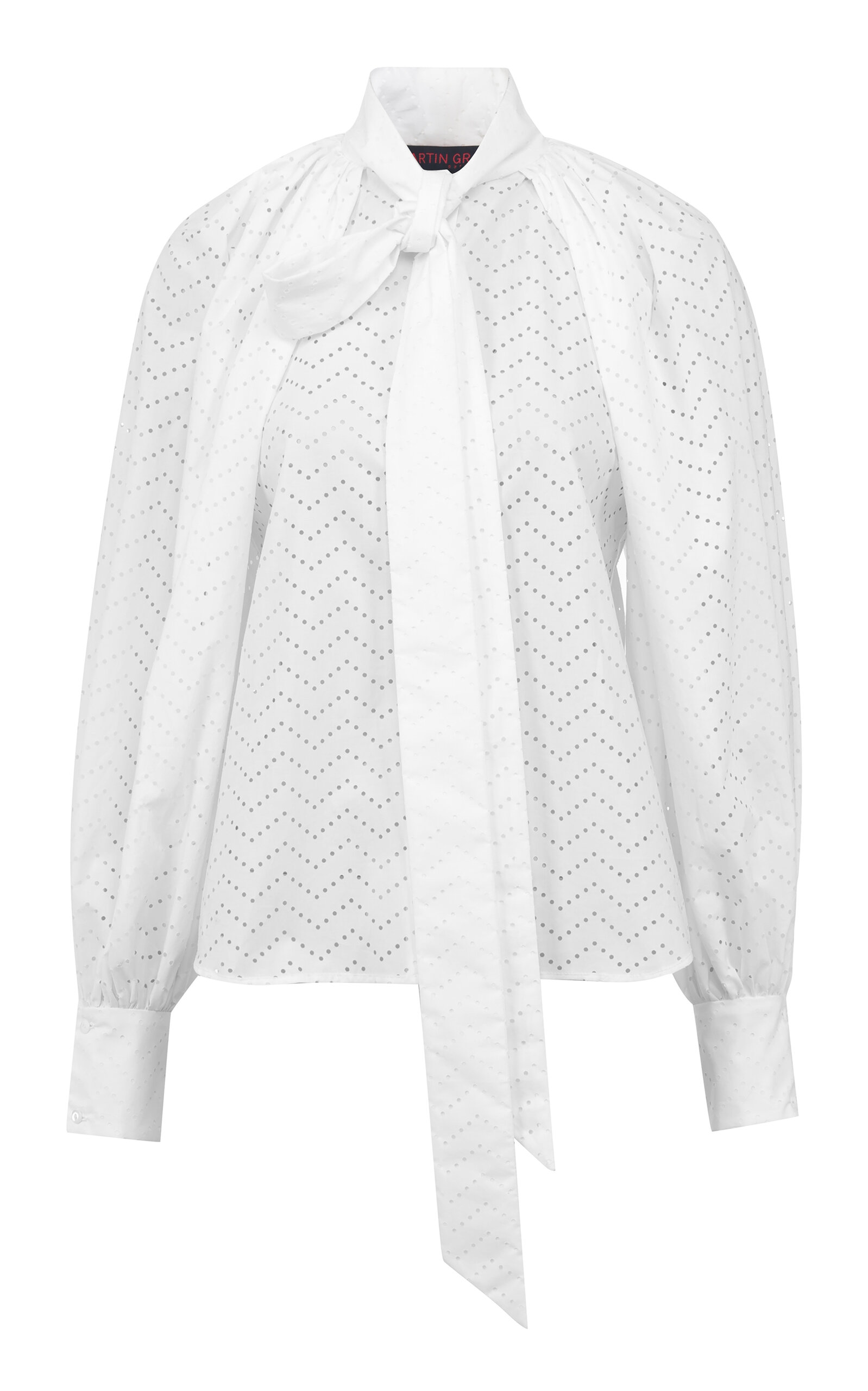 Martin Grant Balloon Sleeve Cotton Top