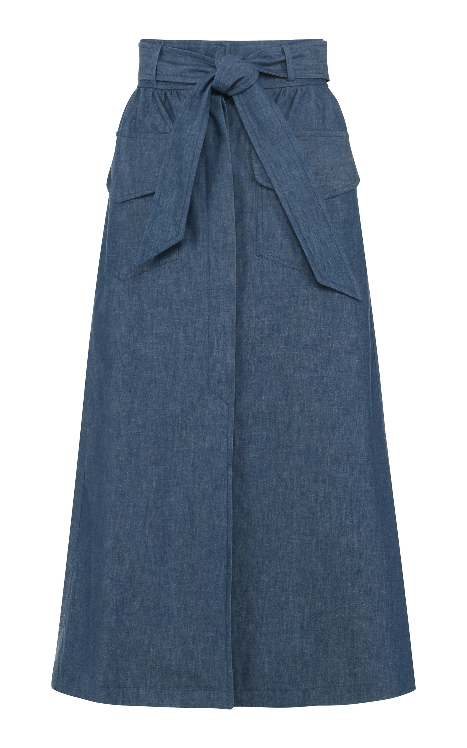 Cotton Midi Skirt