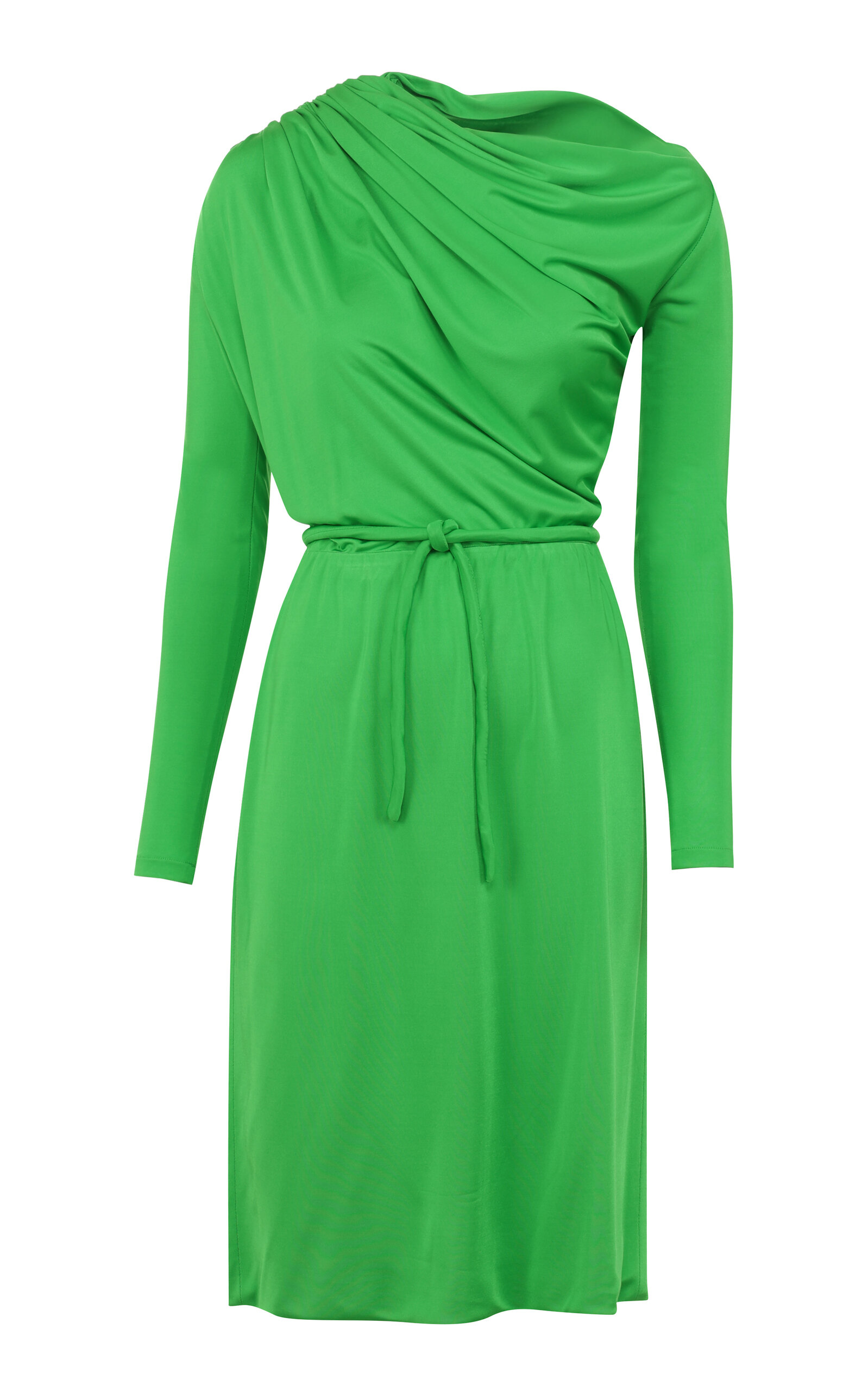 Draped Long Sleeve Dress